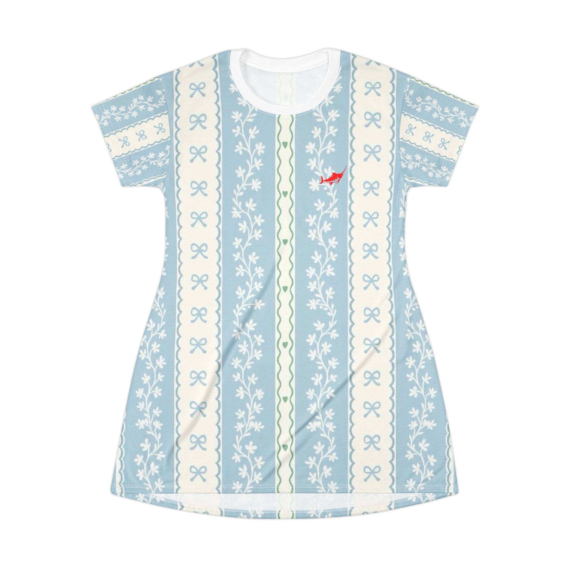 Chic Floral T-Shirt Dress - Casual Dress - Marlin