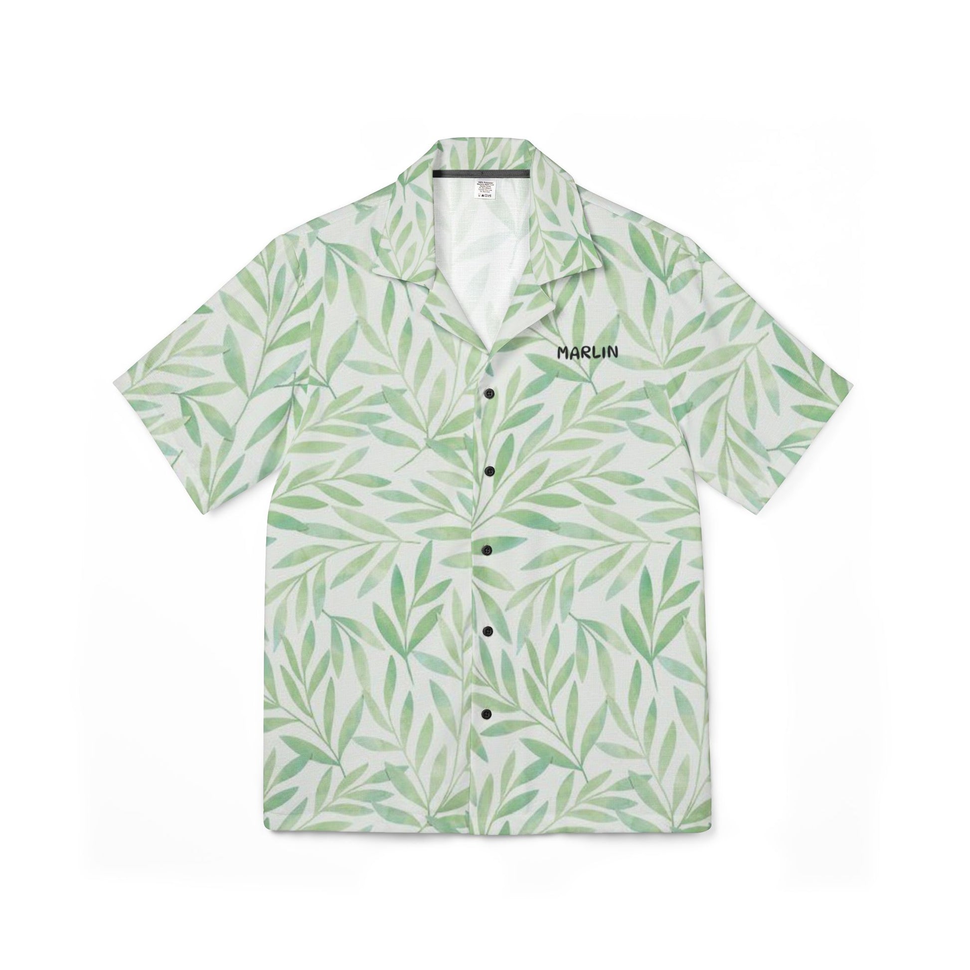 Men's Tropical Leaf Camp Shirt - Marlin