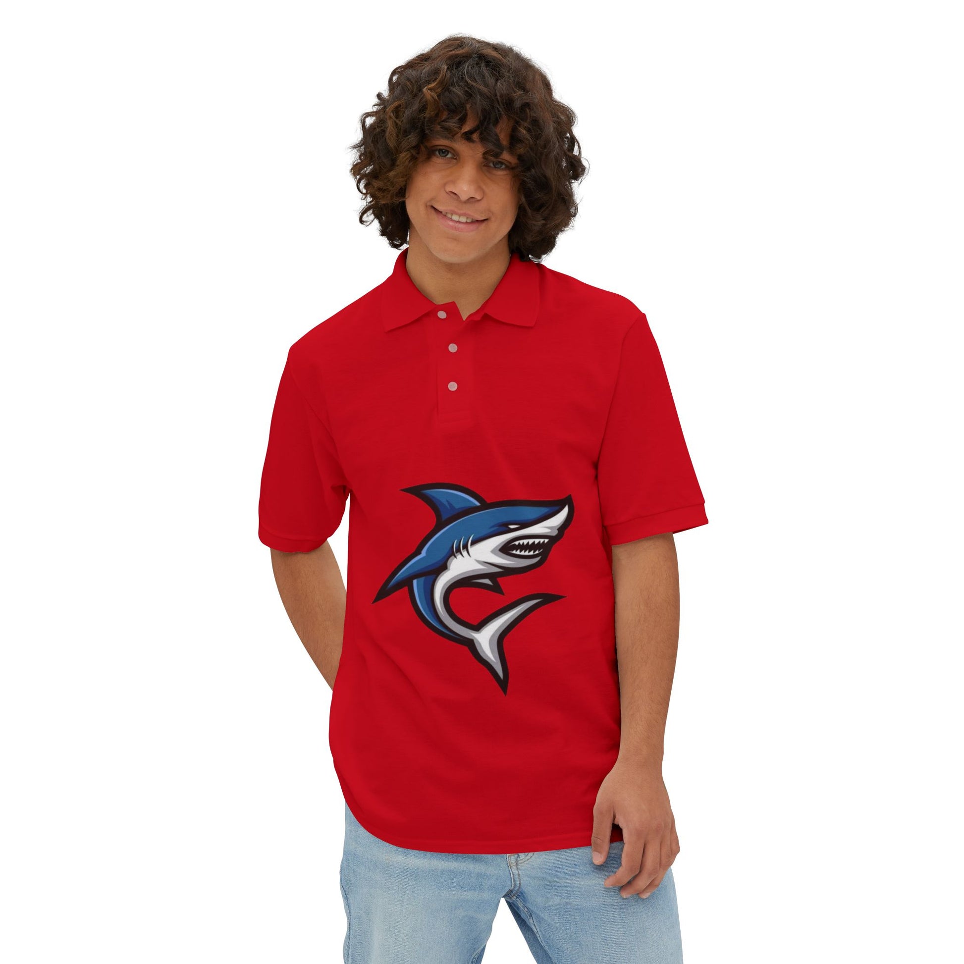 Marlin Graphic Men's Polo Casual Wear T-Shirt