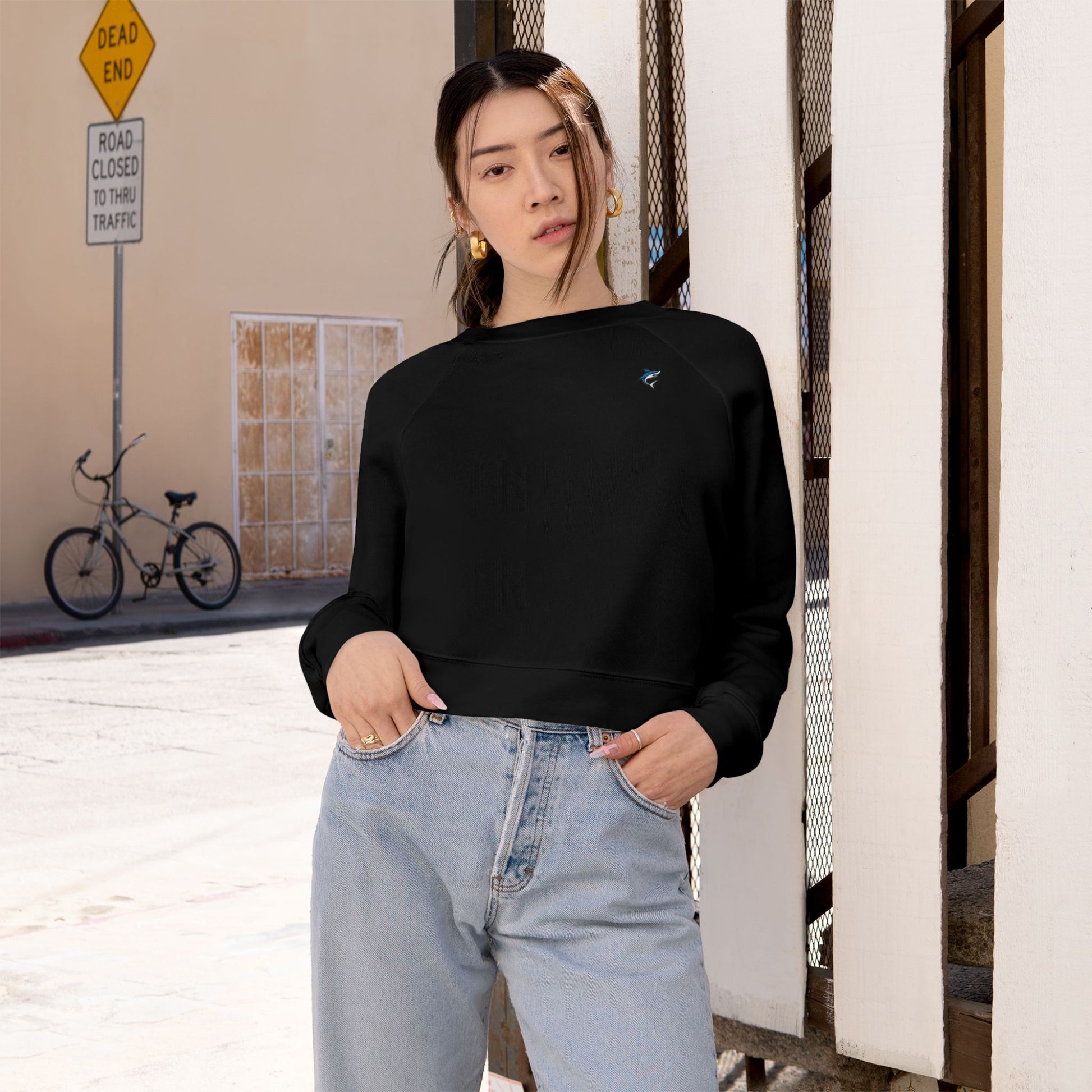 Women's Cropped Fleece Sweatshirt