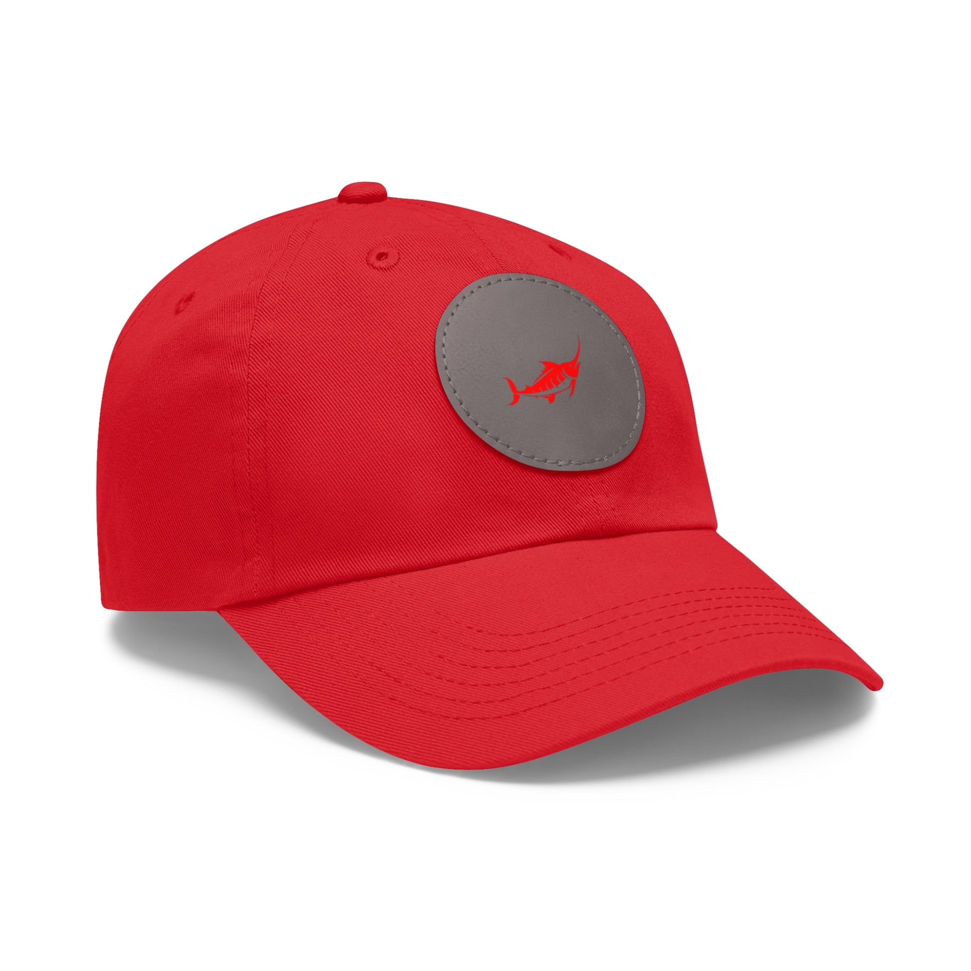 Stylish Leather Patch Dad Hat, Casual Cap for Everyday Wear
