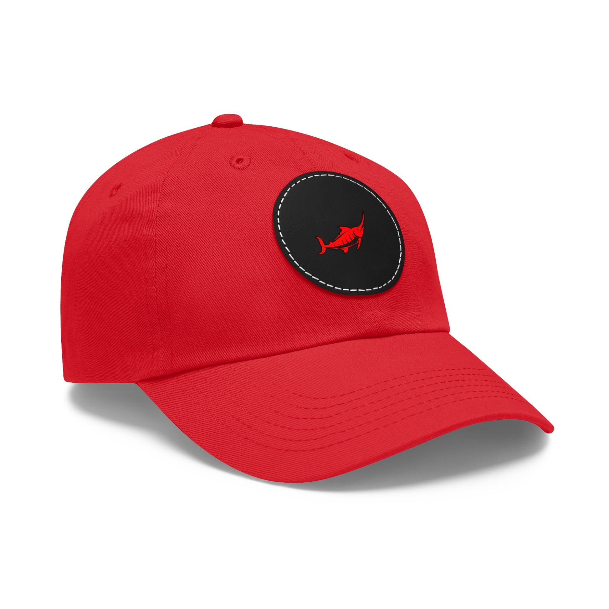 Stylish Leather Patch Dad Hat, Casual Cap for Everyday Wear