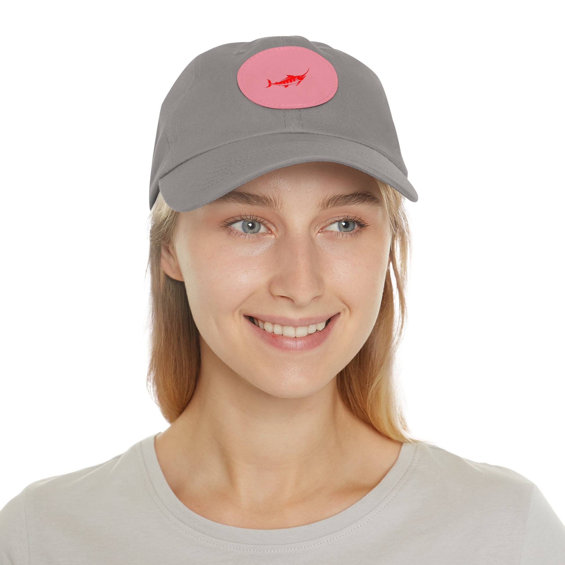 Stylish Leather Patch Dad Hat, Casual Cap for Everyday Wear