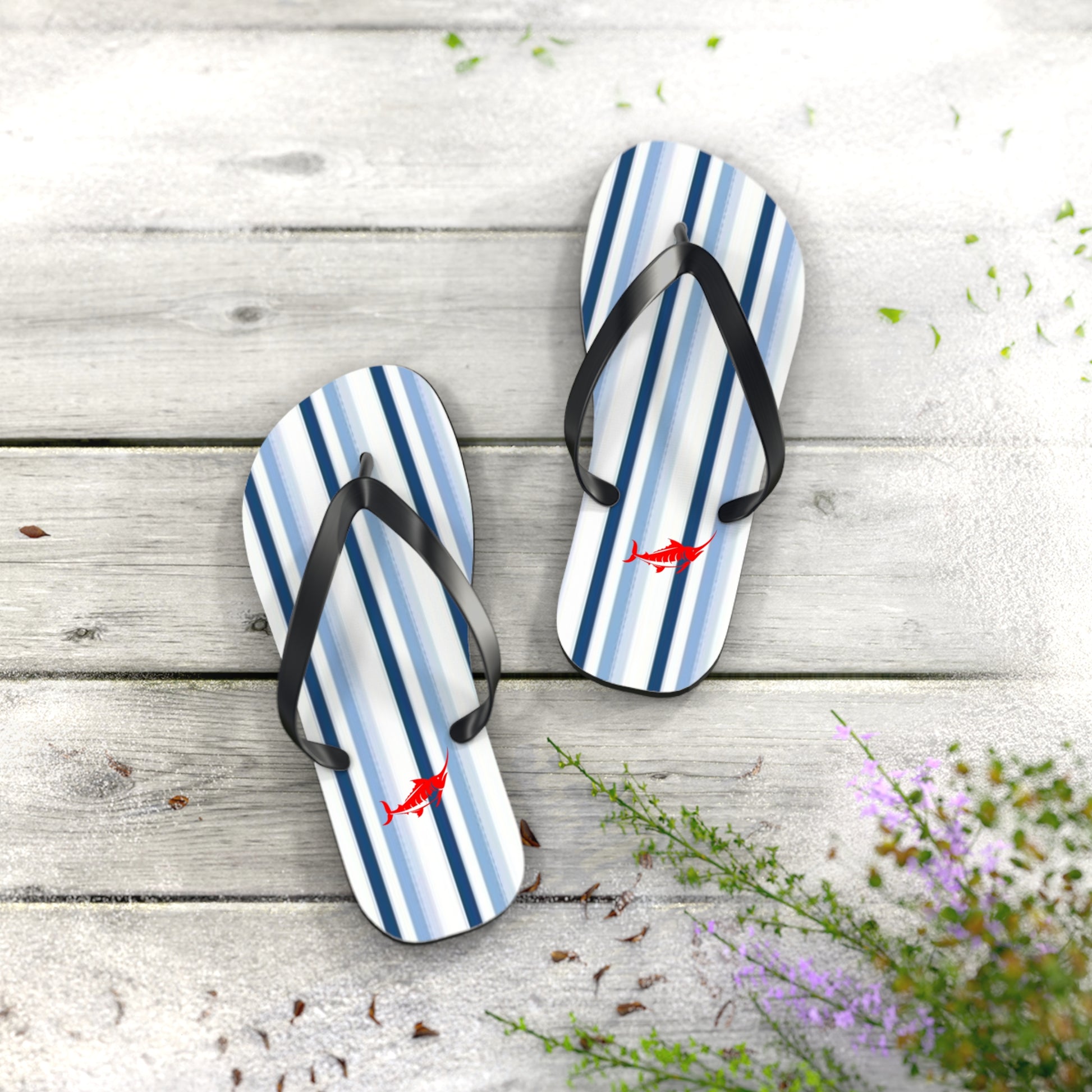 Stylish Striped Flip Flops