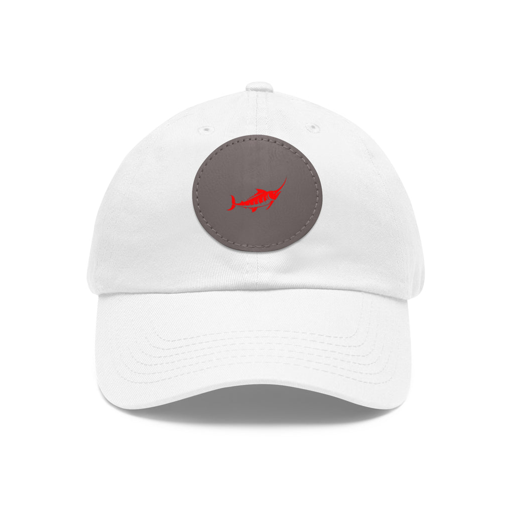Stylish Leather Patch Dad Hat, Casual Cap for Everyday Wear