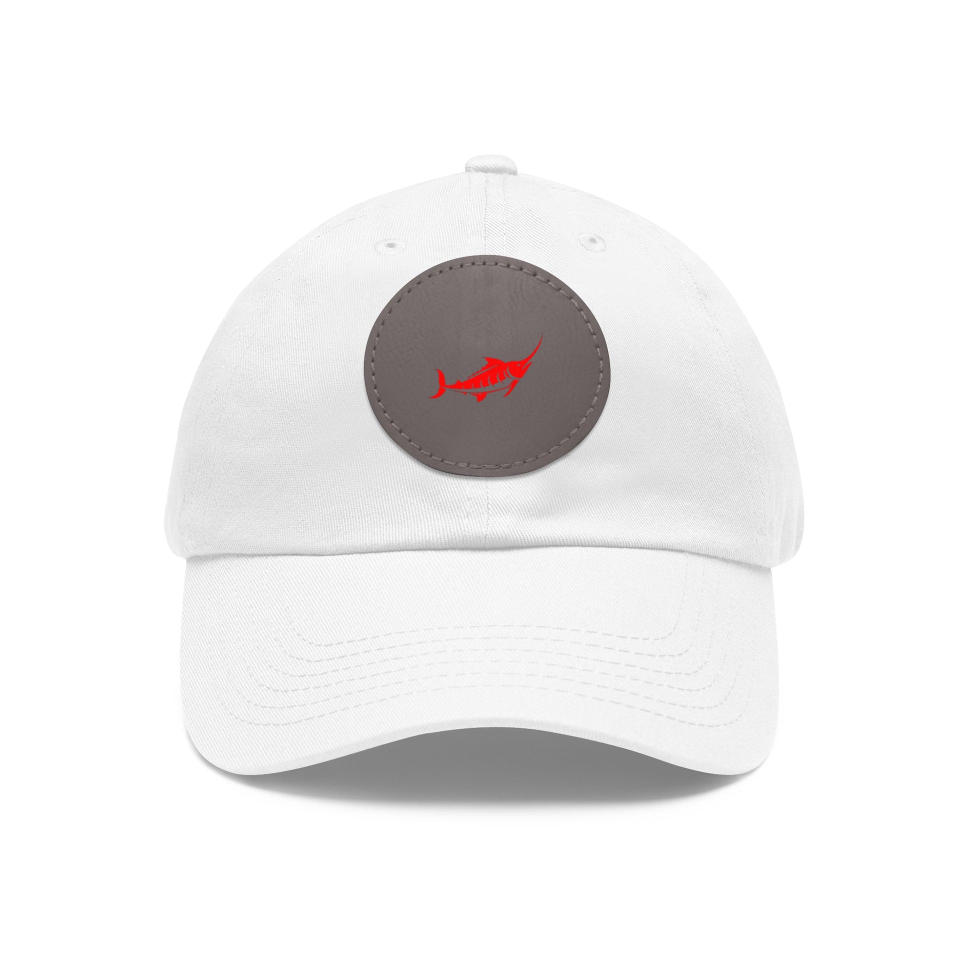 Stylish Leather Patch Dad Hat, Casual Cap for Everyday Wear