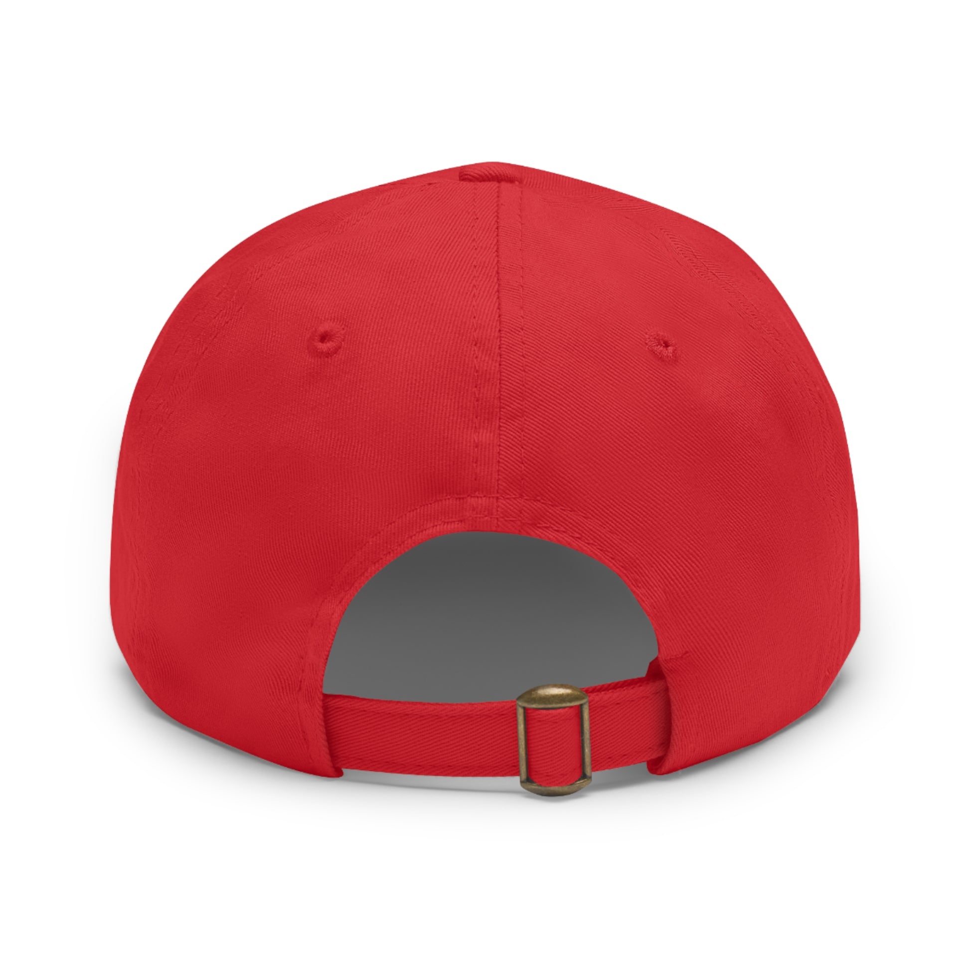 Stylish Leather Patch Dad Hat, Casual Cap for Everyday Wear