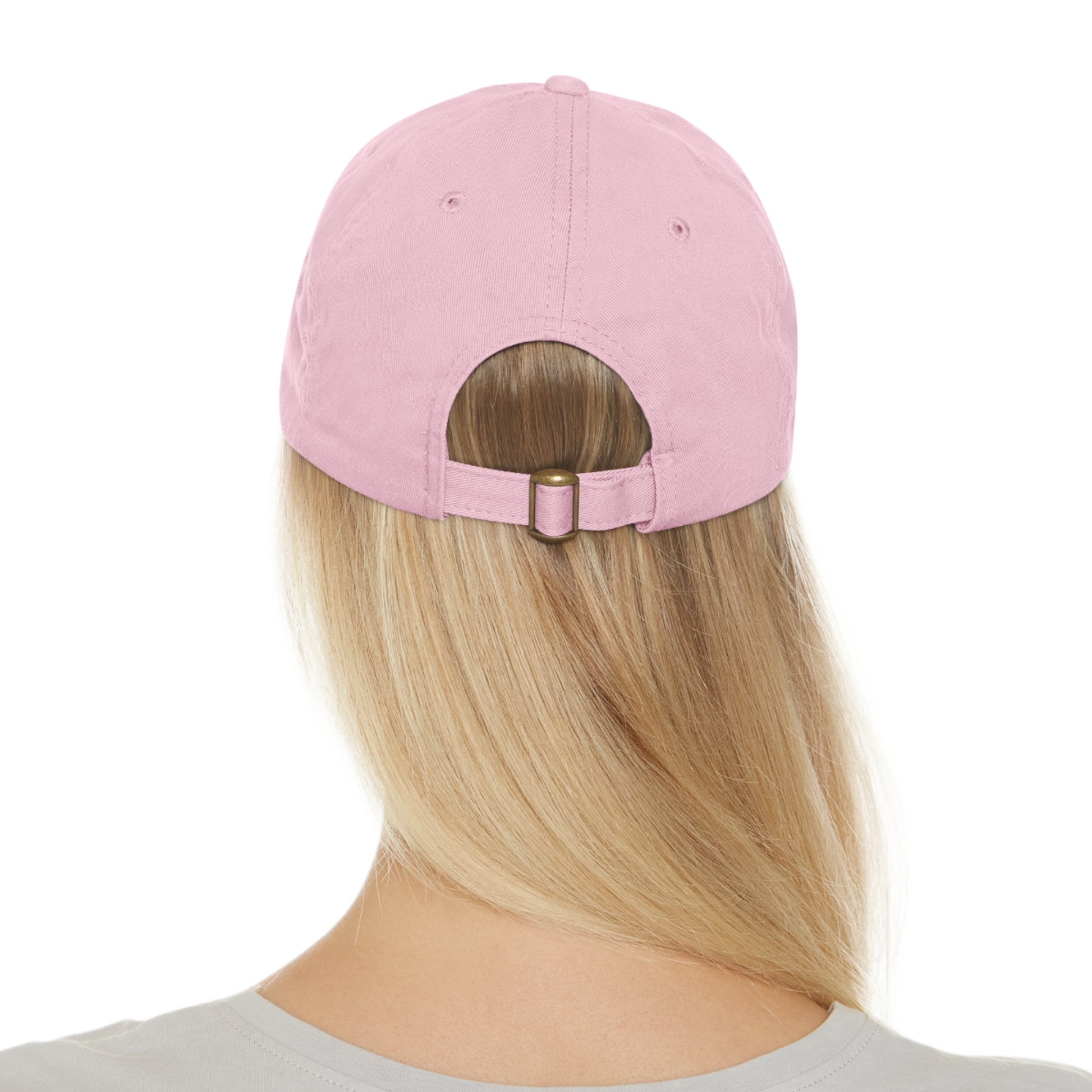 Stylish Leather Patch Dad Hat, Casual Cap for Everyday Wear
