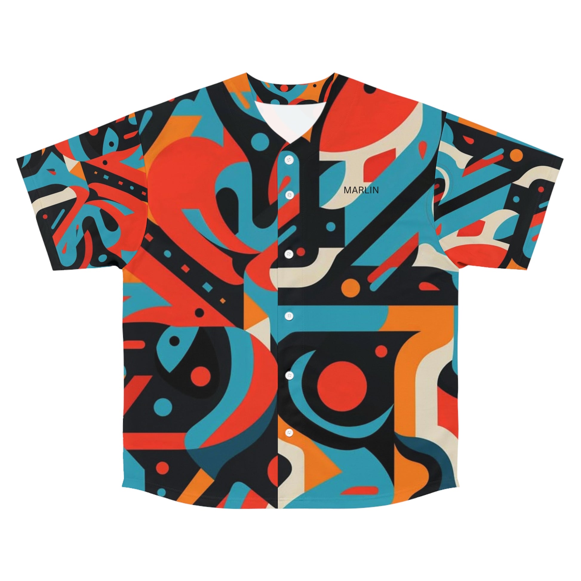 Vibrant Graphic Baseball Jersey