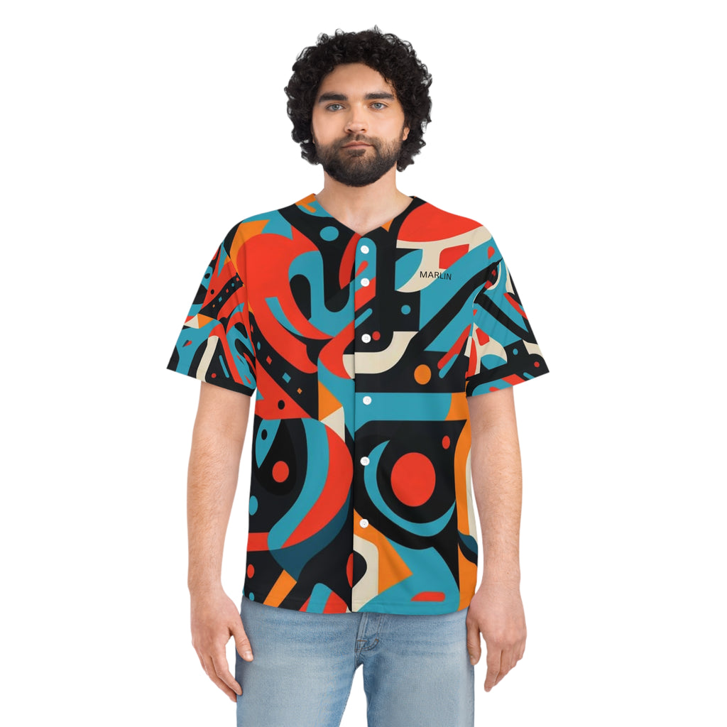 Vibrant Graphic Baseball Jersey