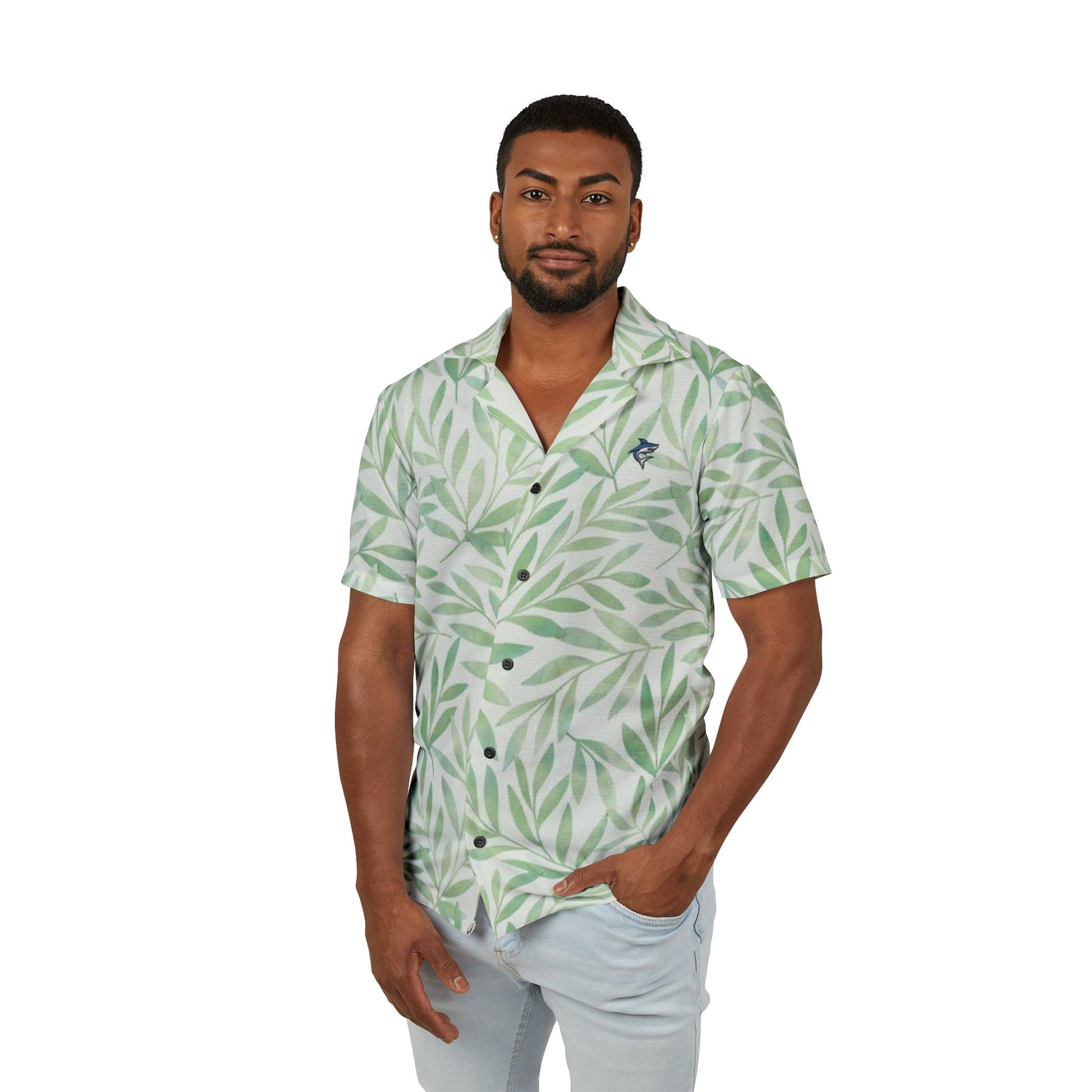 Men's Tropical Leaf Camp Shirt