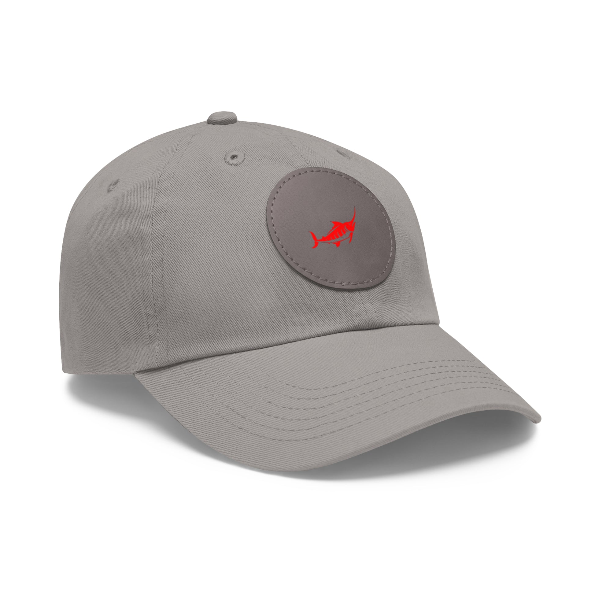 Stylish Leather Patch Dad Hat, Casual Cap for Everyday Wear