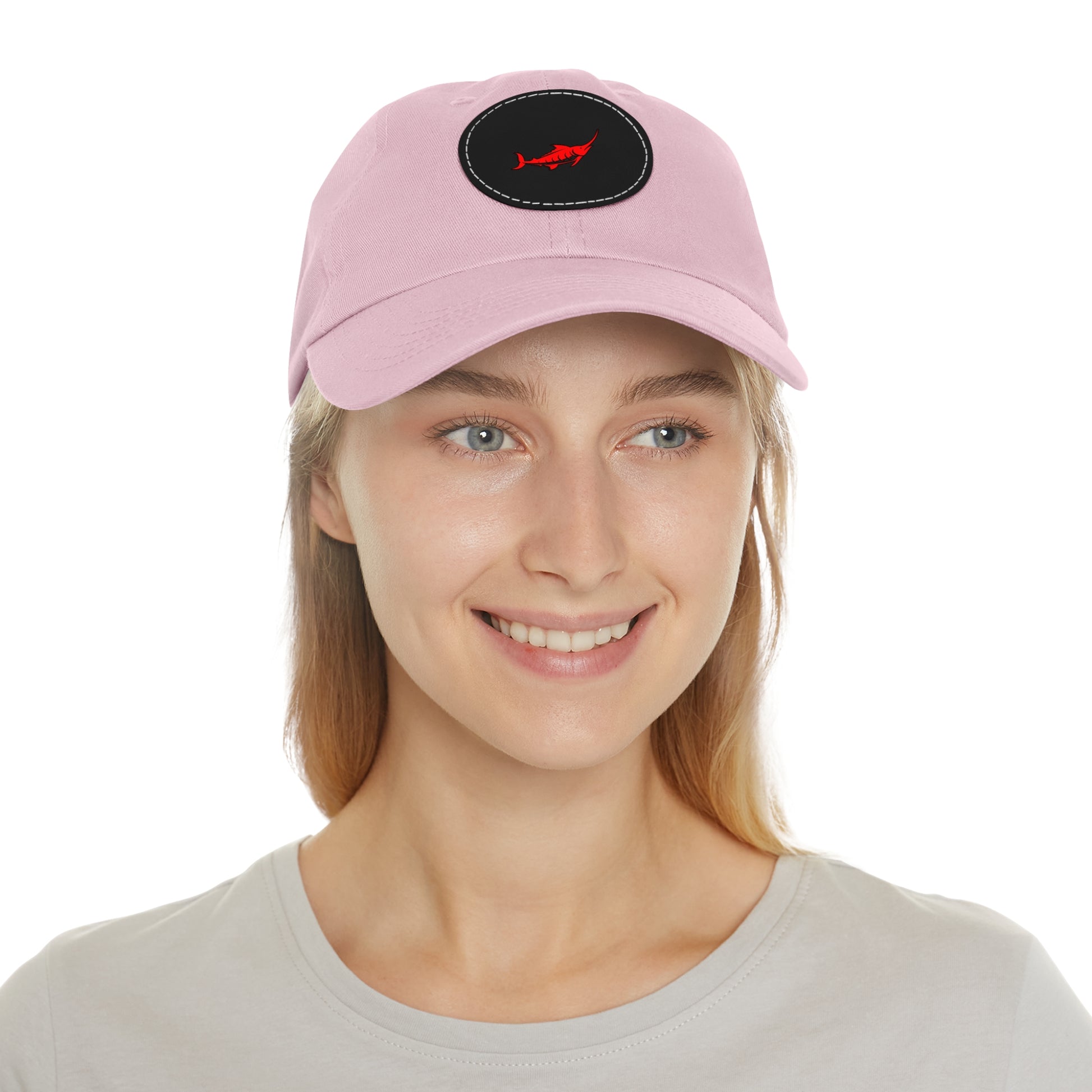 Stylish Leather Patch Dad Hat, Casual Cap for Everyday Wear