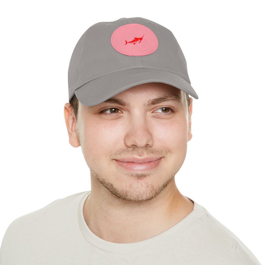 Stylish Leather Patch Dad Hat, Casual Cap for Everyday Wear