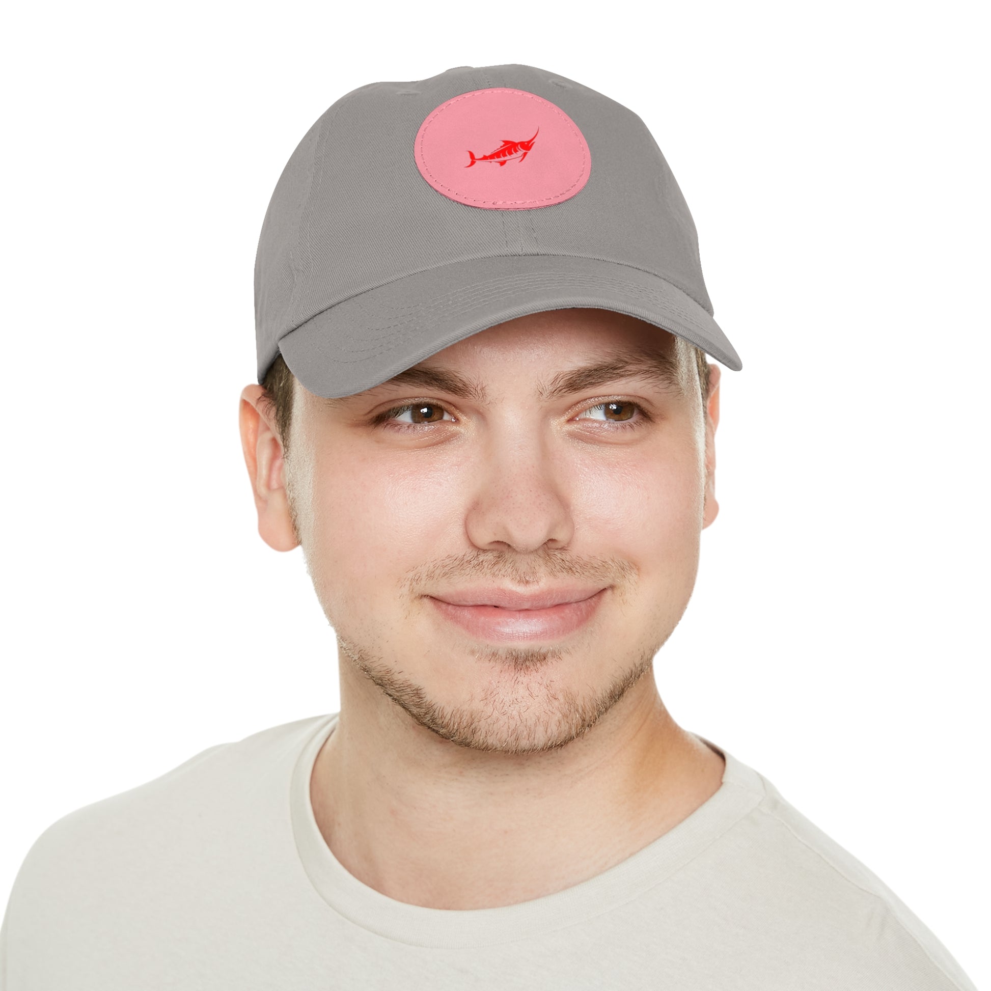 Stylish Leather Patch Dad Hat, Casual Cap for Everyday Wear