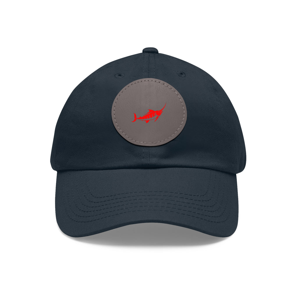 Stylish Leather Patch Dad Hat, Casual Cap for Everyday Wear