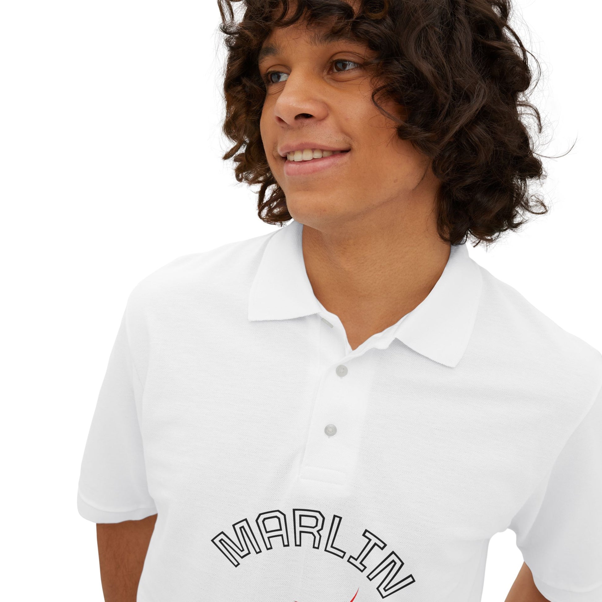 Marlin Graphic Men's Polo Casual Wear T-Shirt