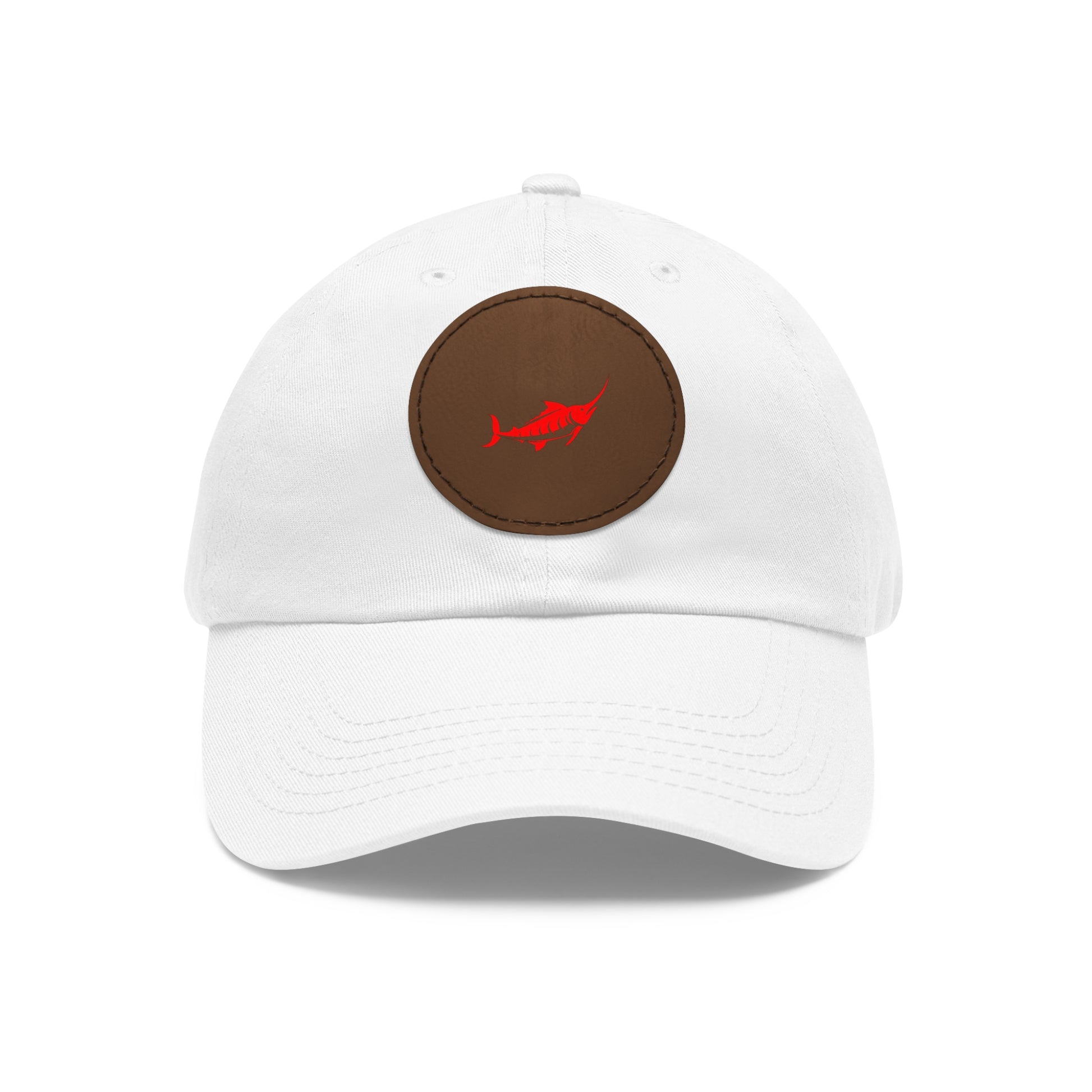 Stylish Leather Patch Dad Hat, Casual Cap for Everyday Wear