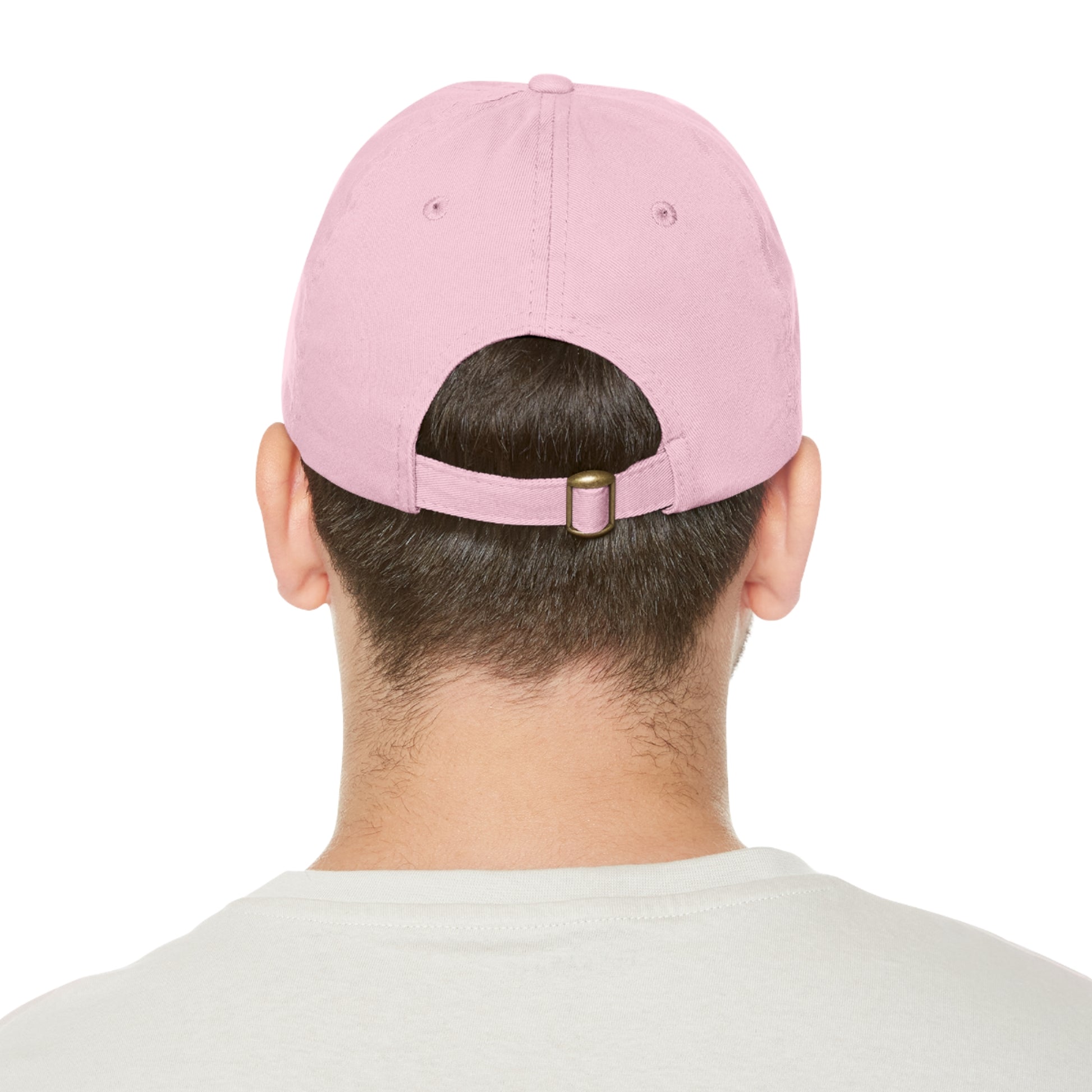 Stylish Leather Patch Dad Hat, Casual Cap for Everyday Wear
