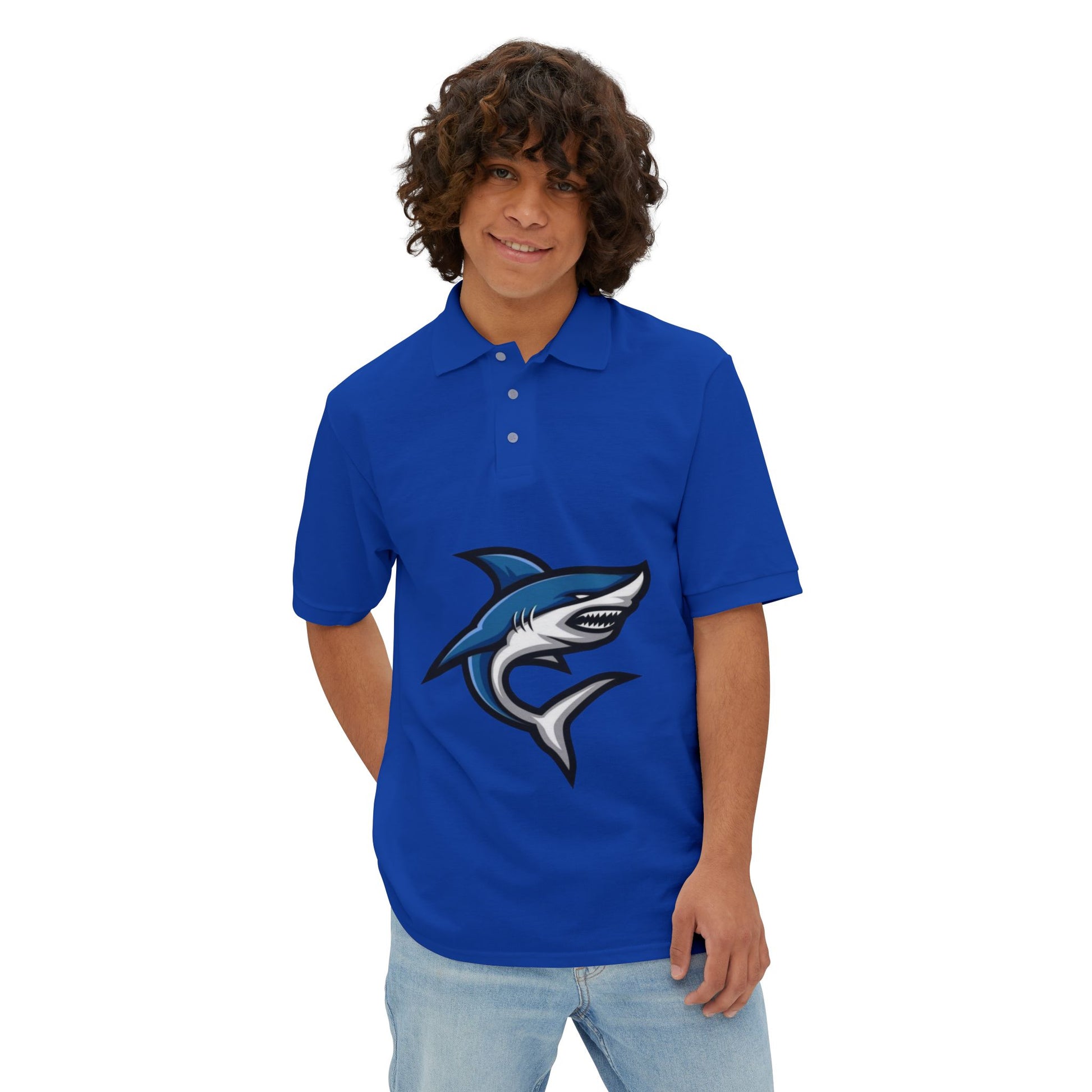 Marlin Graphic Men's Polo Casual Wear T-Shirt