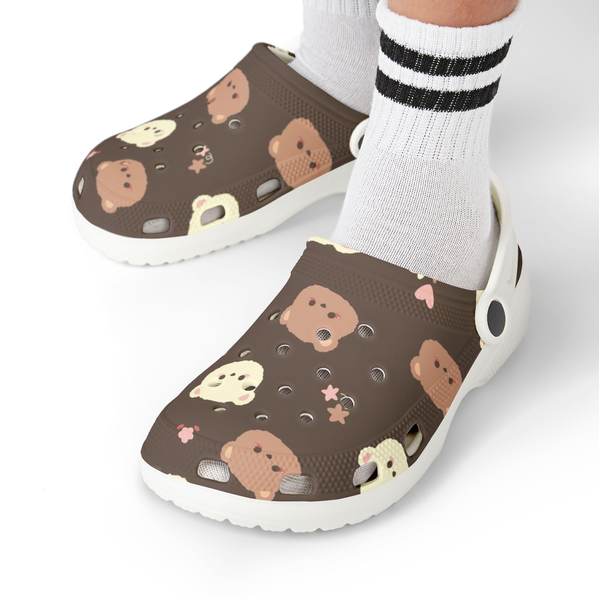 Cute Bear Design Clogs for Kids