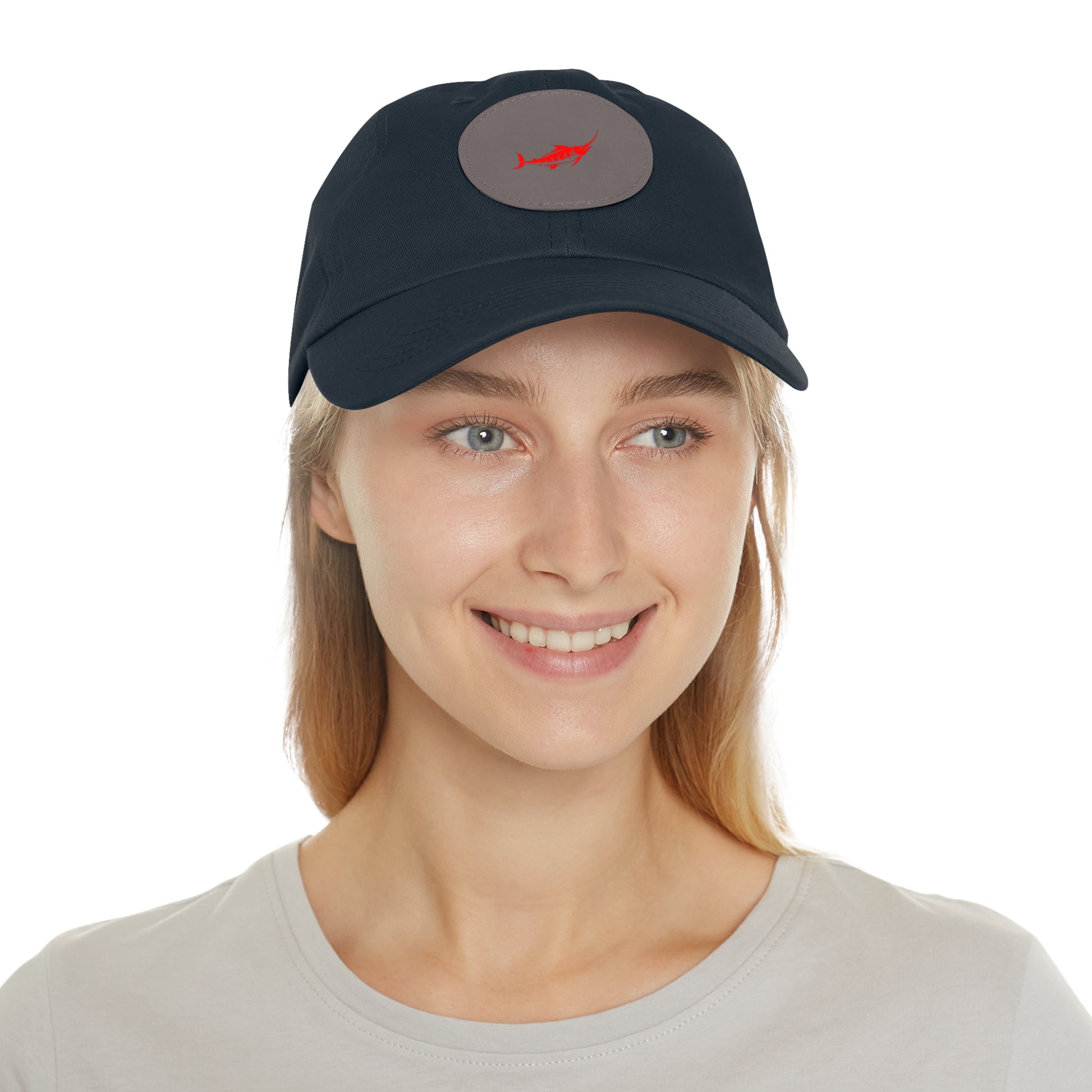 Stylish Leather Patch Dad Hat, Casual Cap for Everyday Wear