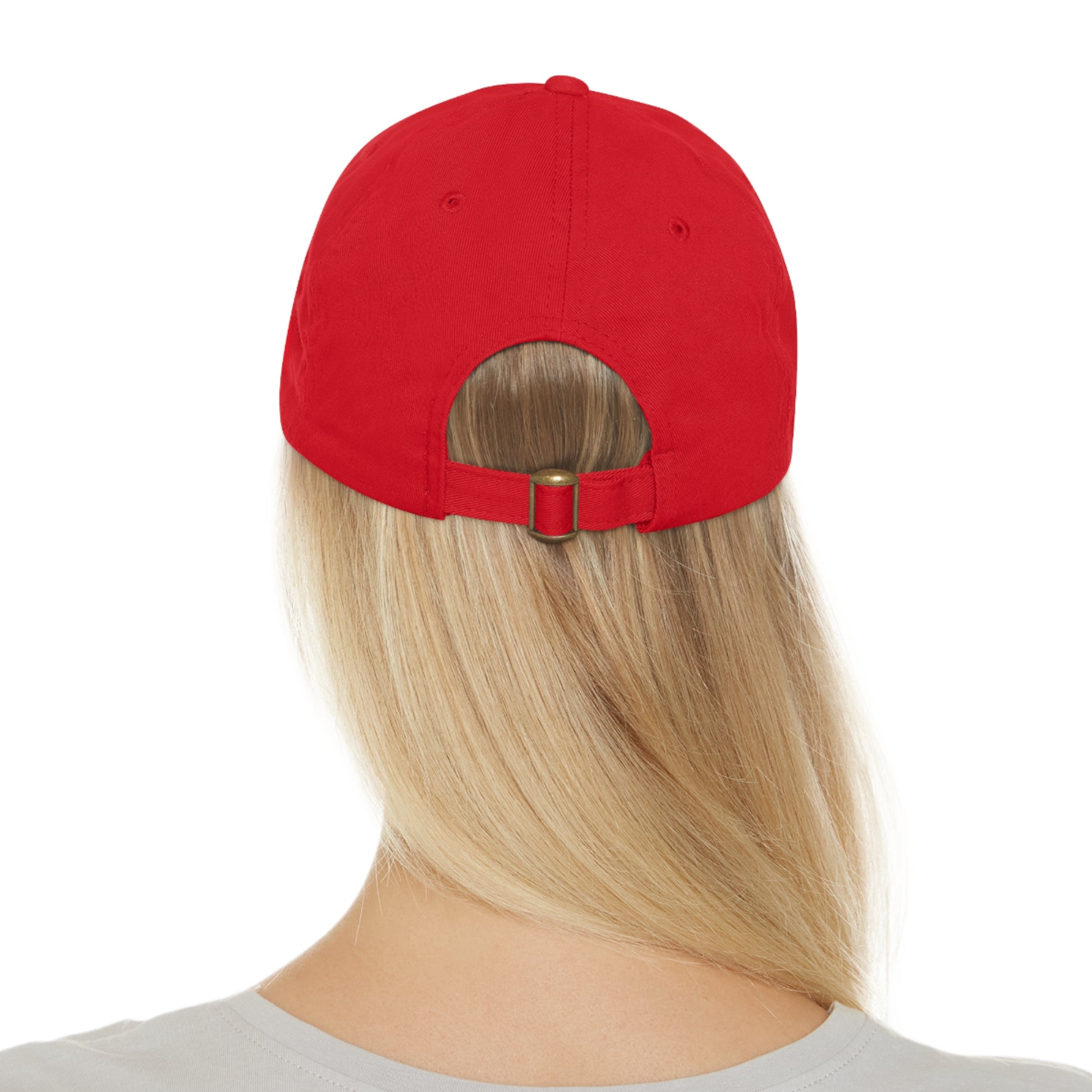 Stylish Leather Patch Dad Hat, Casual Cap for Everyday Wear
