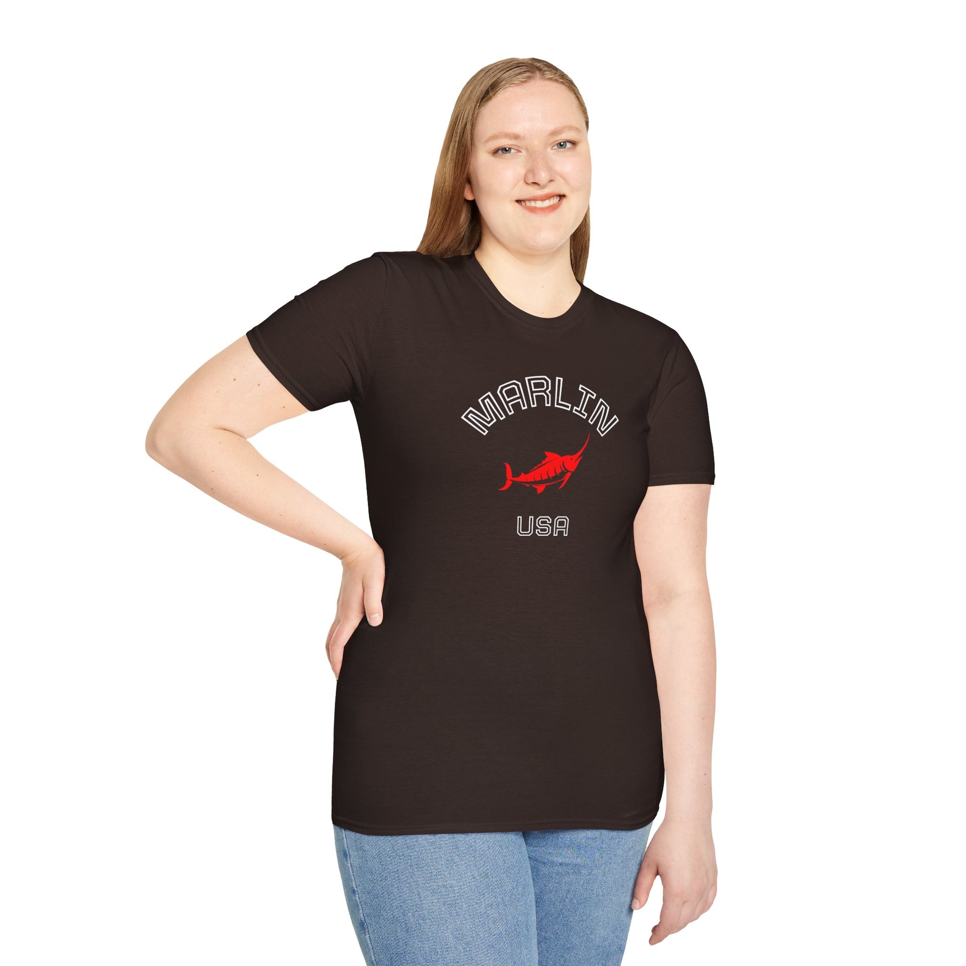 Stylish Marlin Graphic T-Shirt, Cotton T-shirt for women, Casual Wear