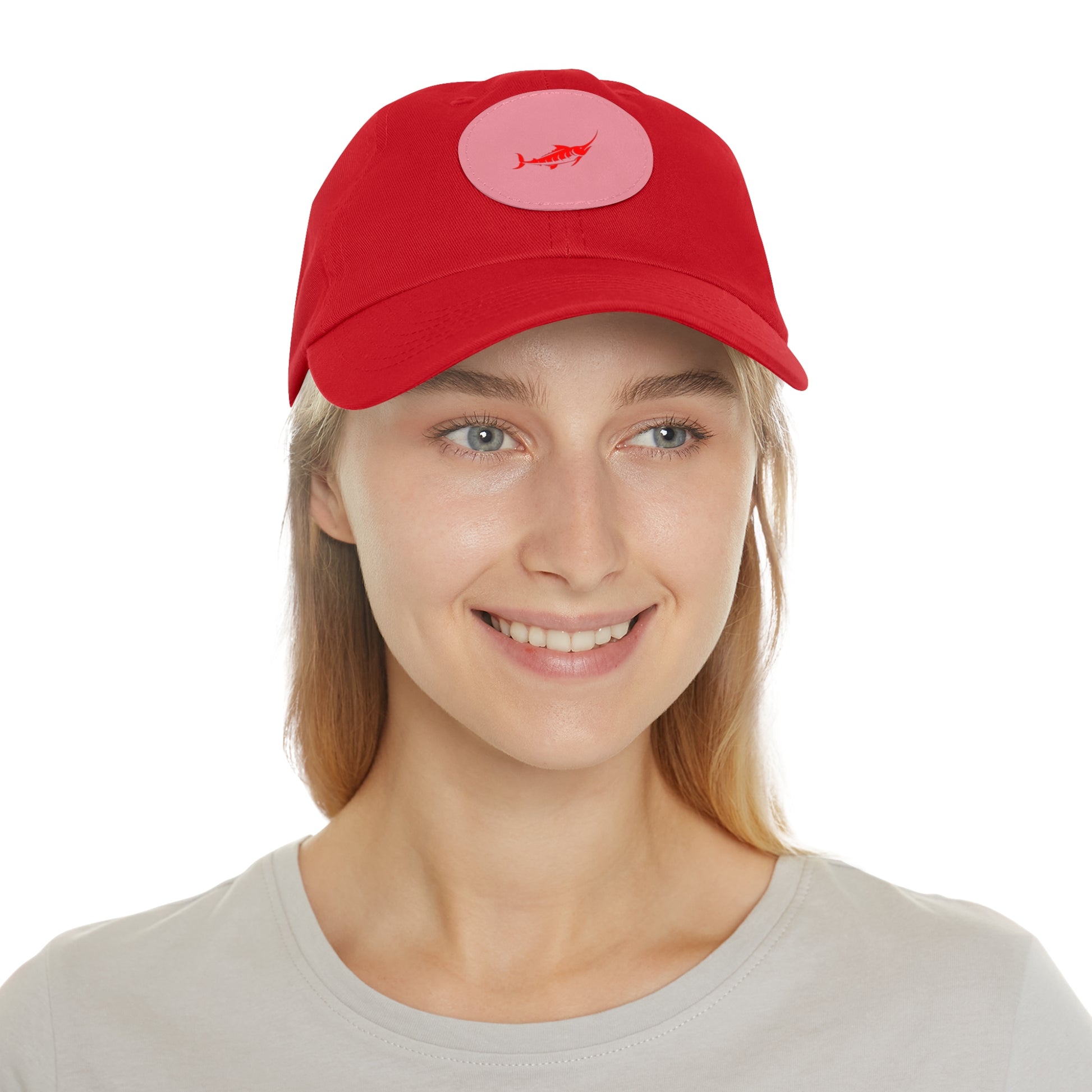 Stylish Leather Patch Dad Hat, Casual Cap for Everyday Wear