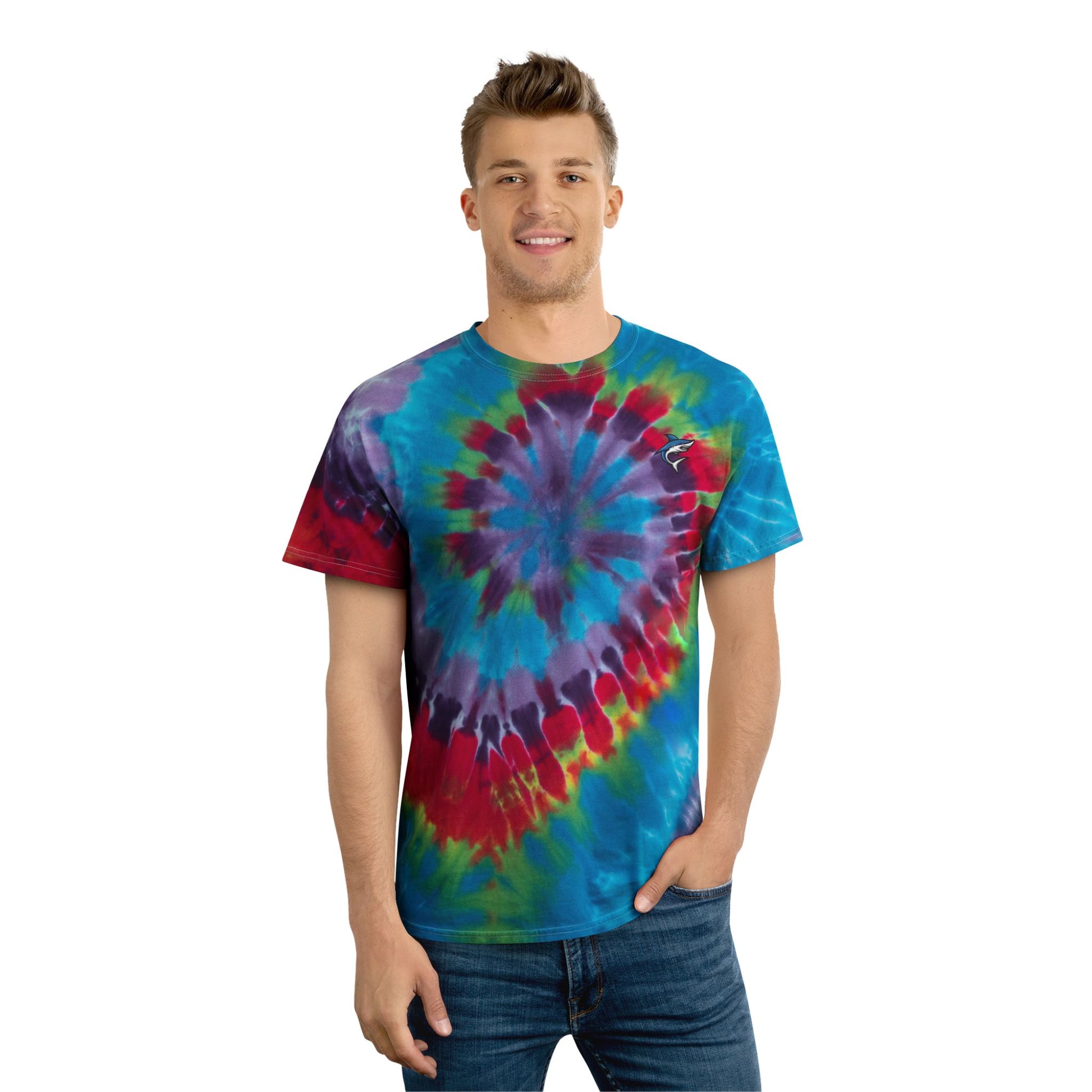 Colorful Spiral Tie-Dye T-shirt