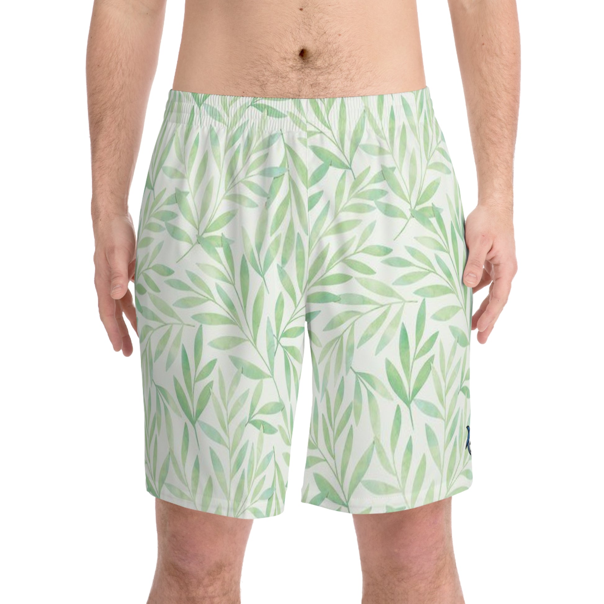Men's Tropical Leaf Beach Shorts
