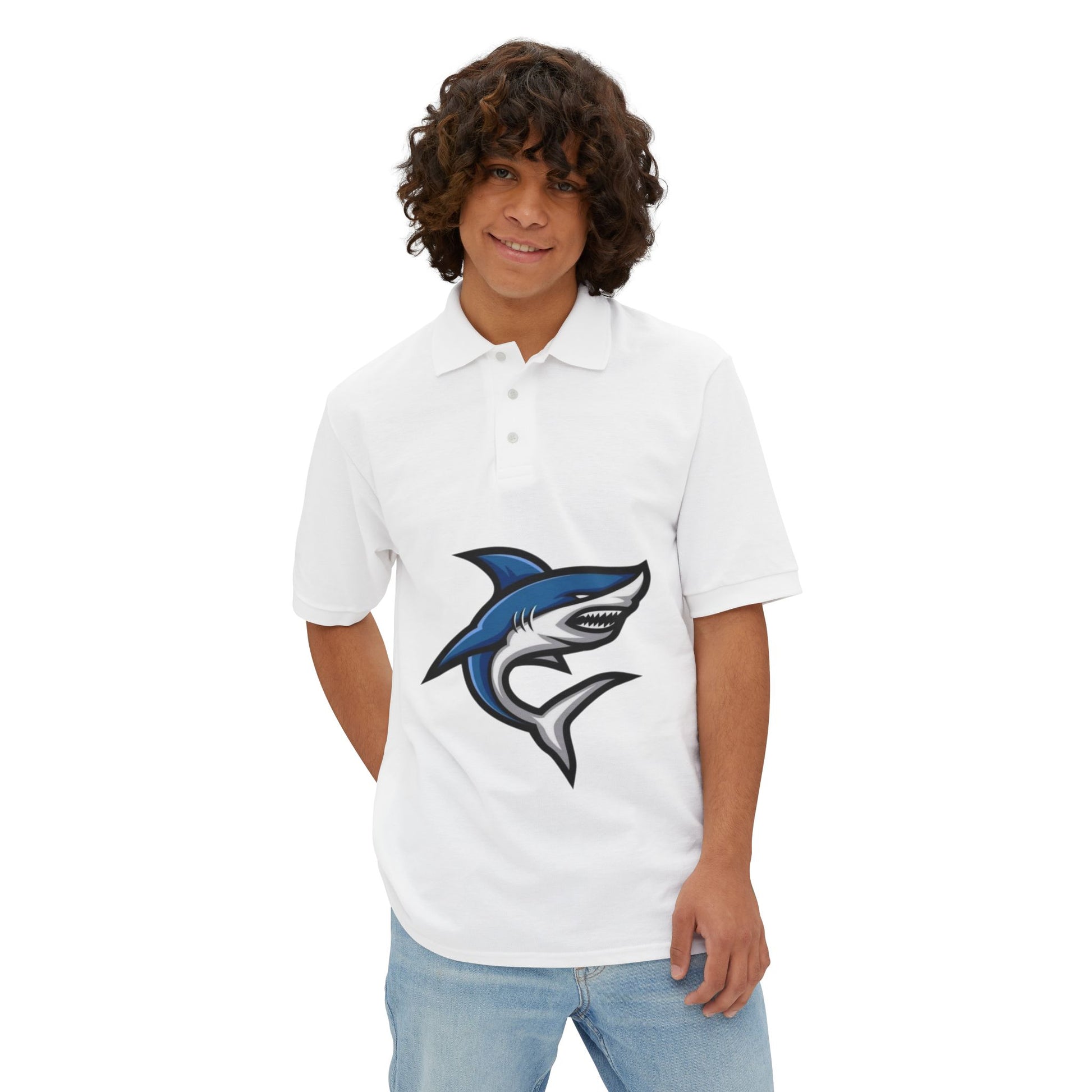 Marlin Graphic Men's Polo Casual Wear T-Shirt