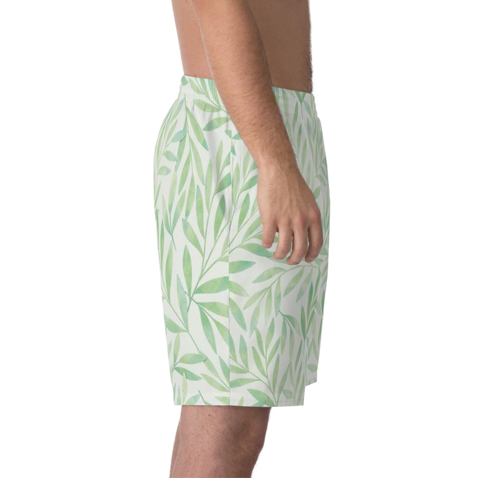Men's Tropical Leaf Beach Shorts