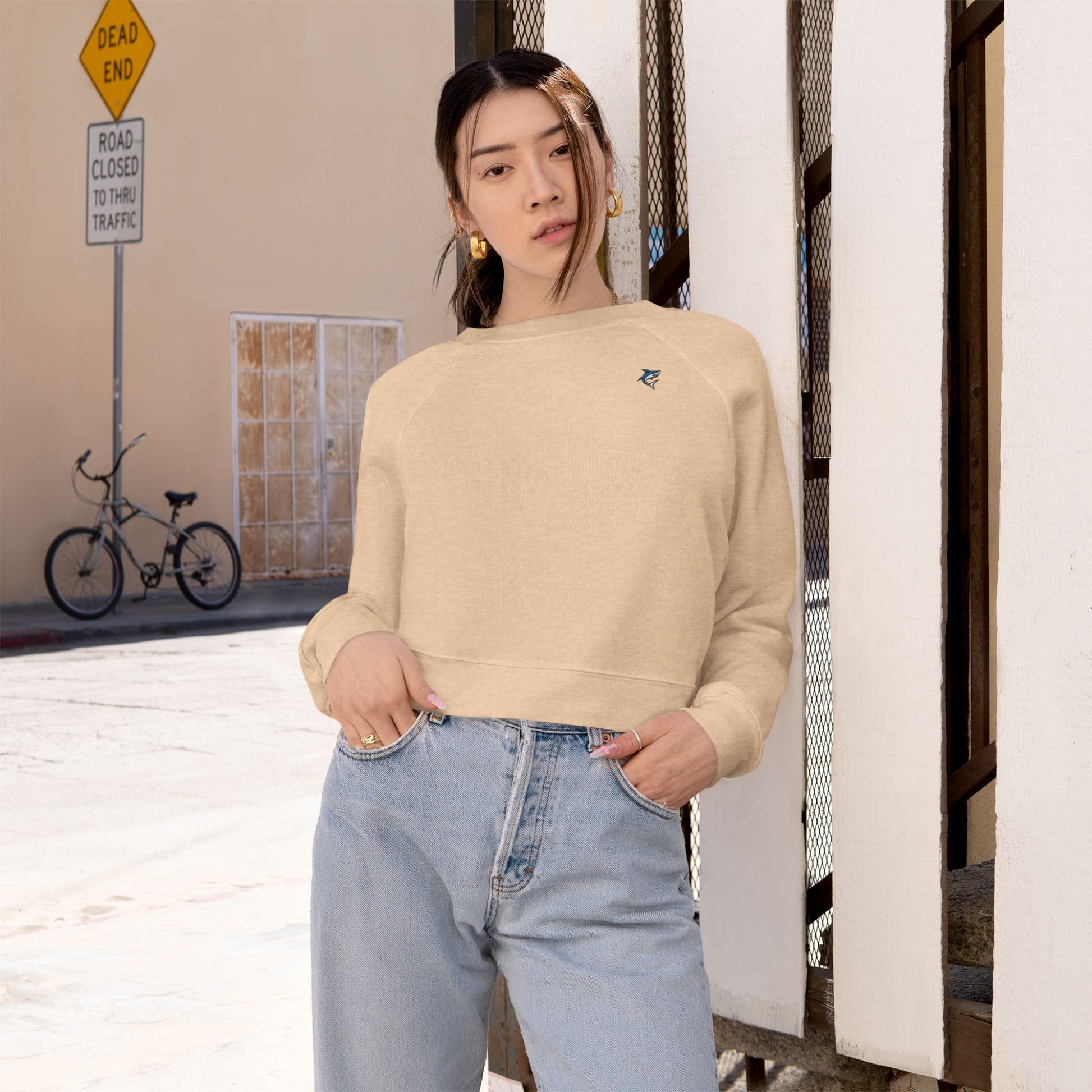 Women's Cropped Fleece Sweatshirt
