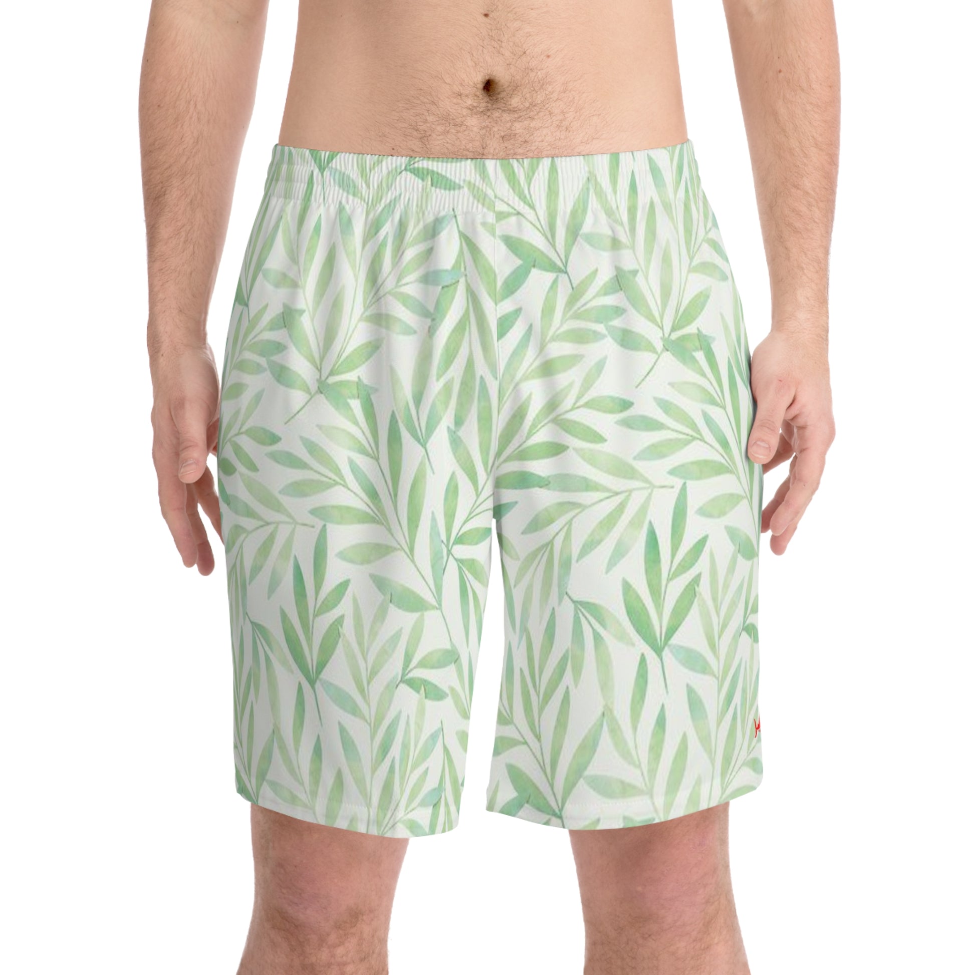 Men's Tropical Leaf Beach Shorts
