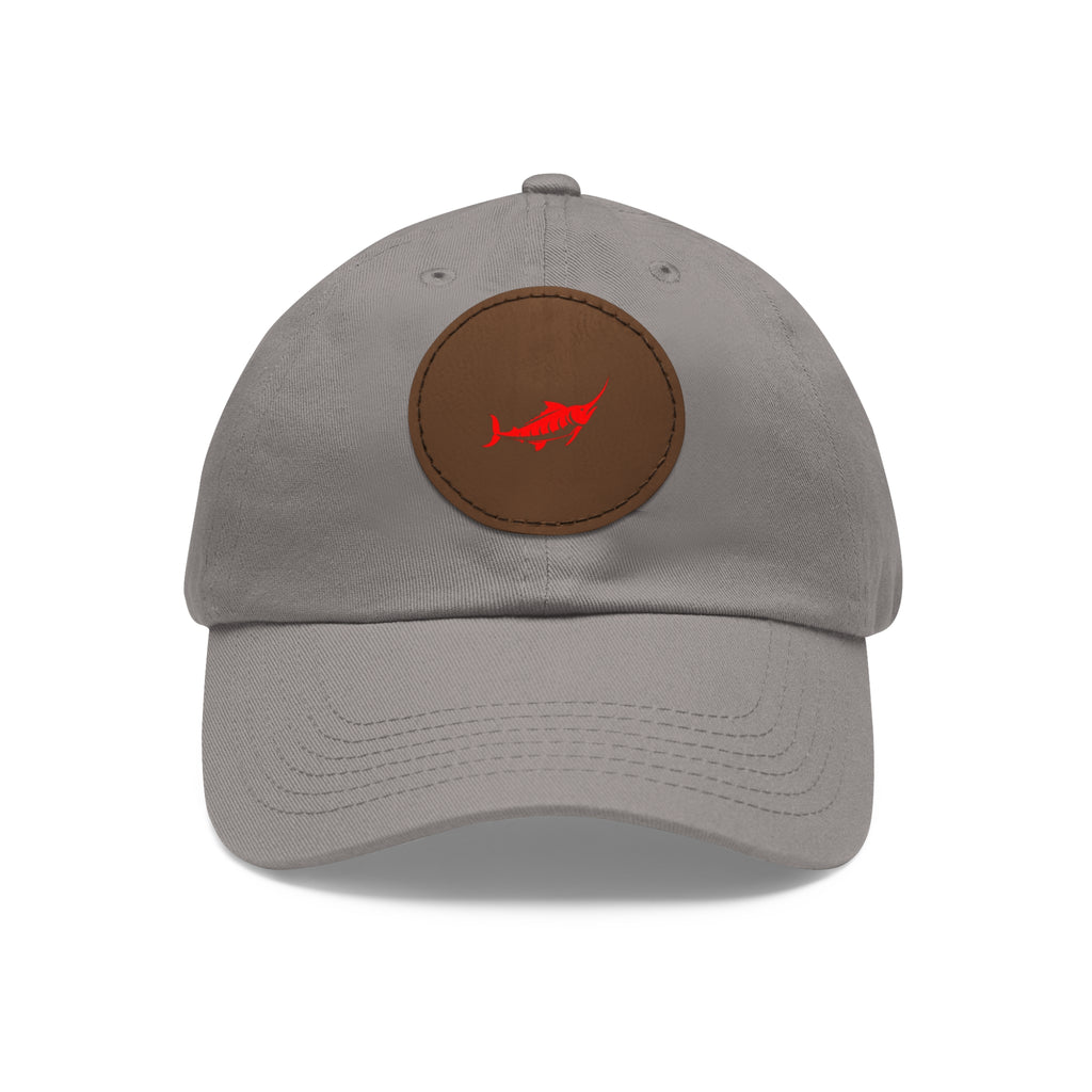 Stylish Leather Patch Dad Hat, Casual Cap for Everyday Wear