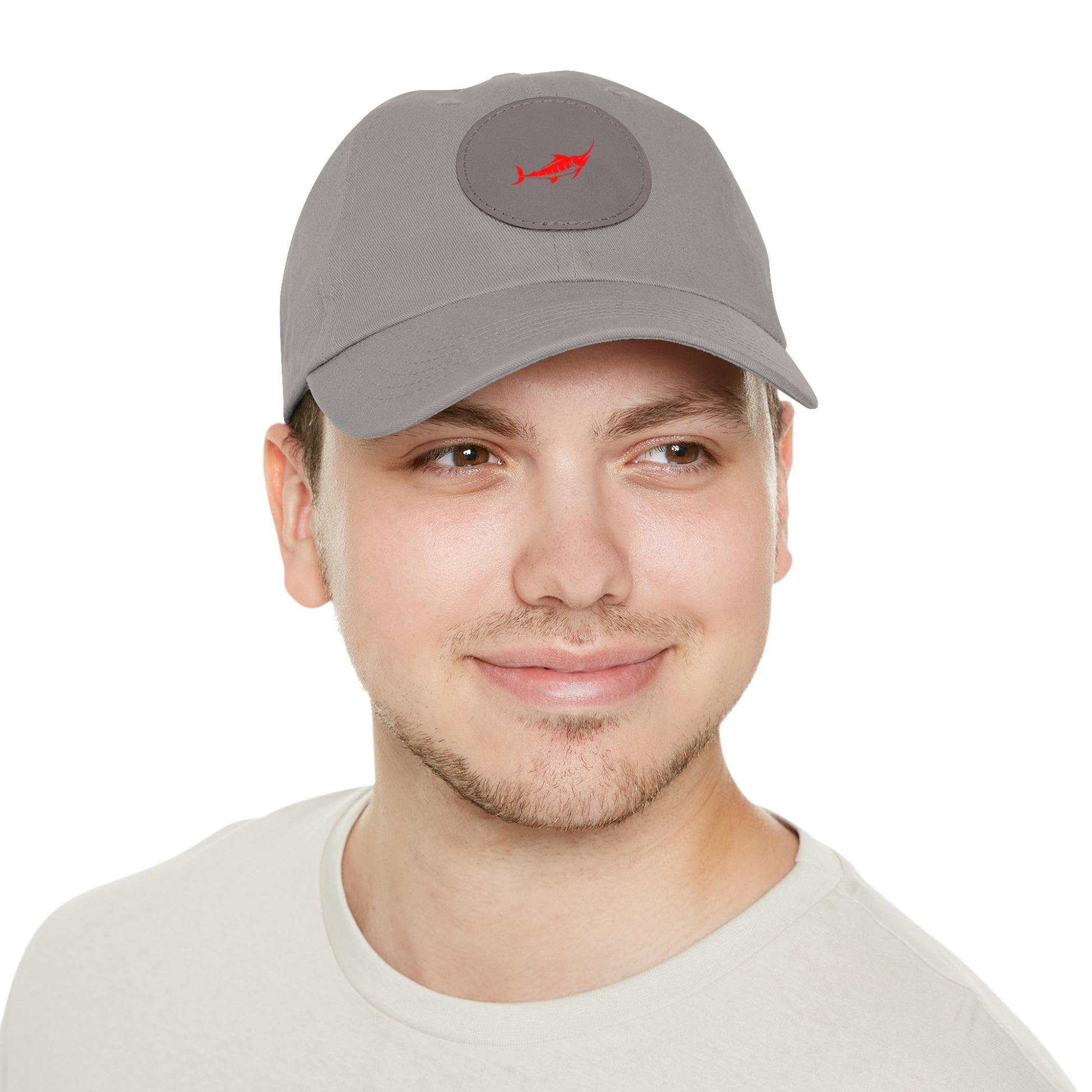Stylish Leather Patch Dad Hat, Casual Cap for Everyday Wear