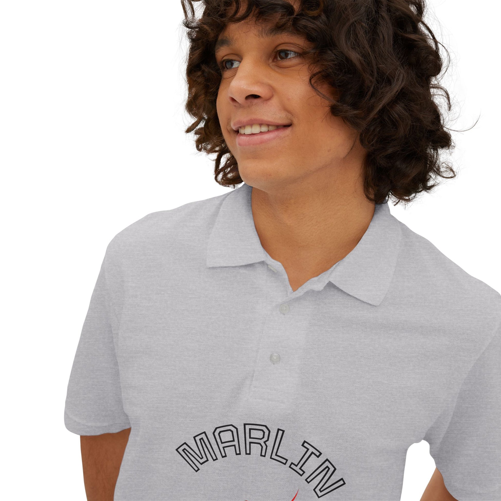 Marlin Graphic Men's Polo Casual Wear T-Shirt