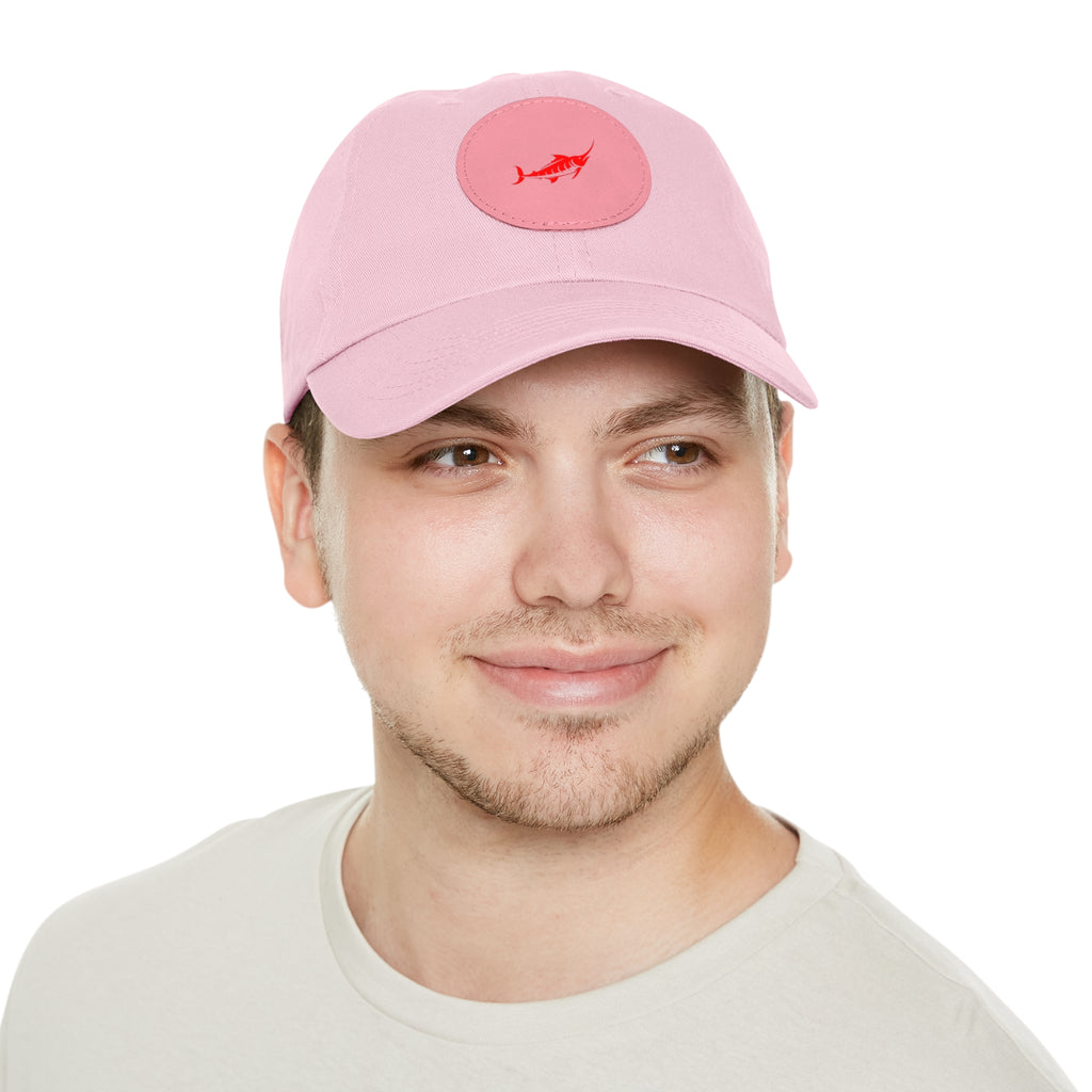 Stylish Leather Patch Dad Hat, Casual Cap for Everyday Wear