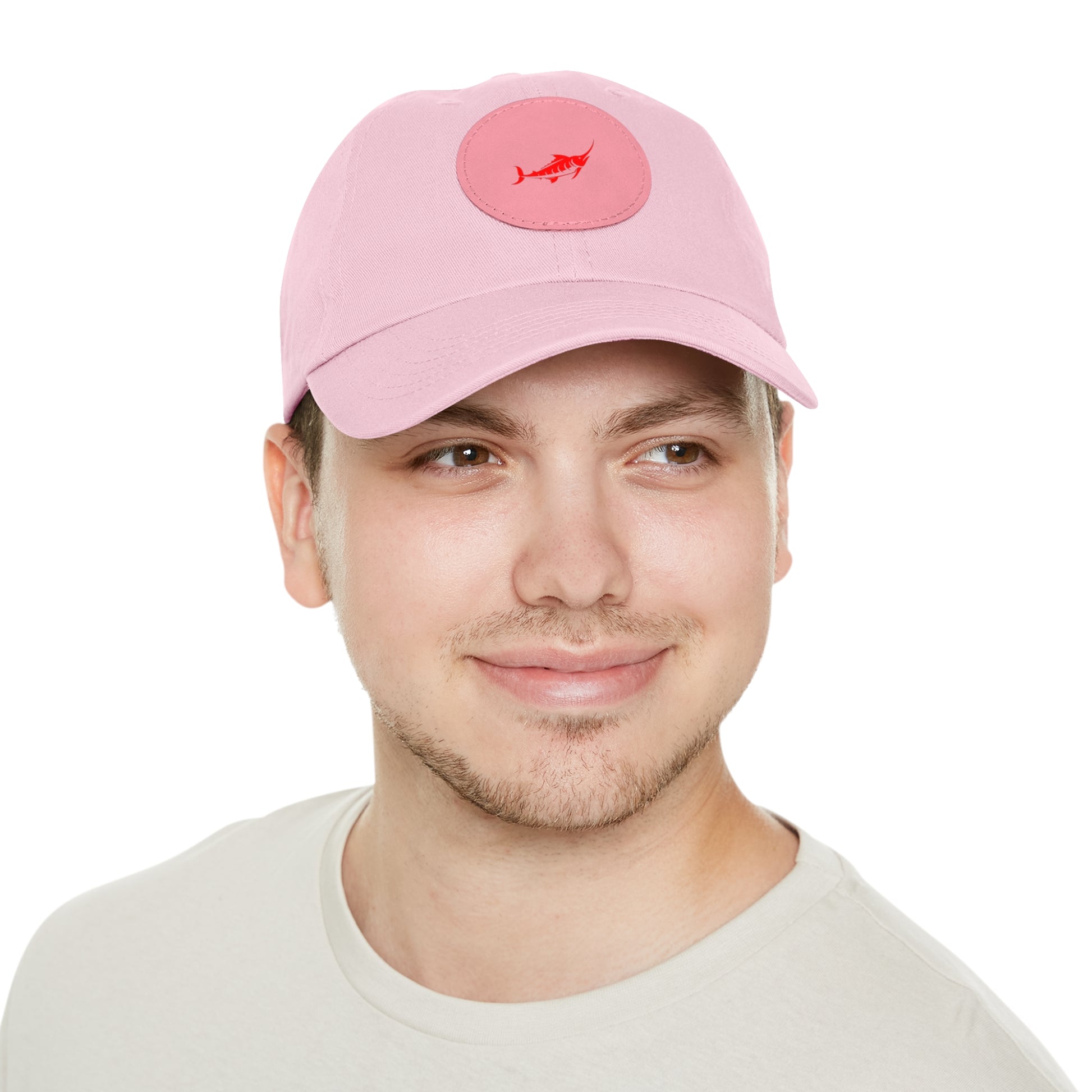Stylish Leather Patch Dad Hat, Casual Cap for Everyday Wear