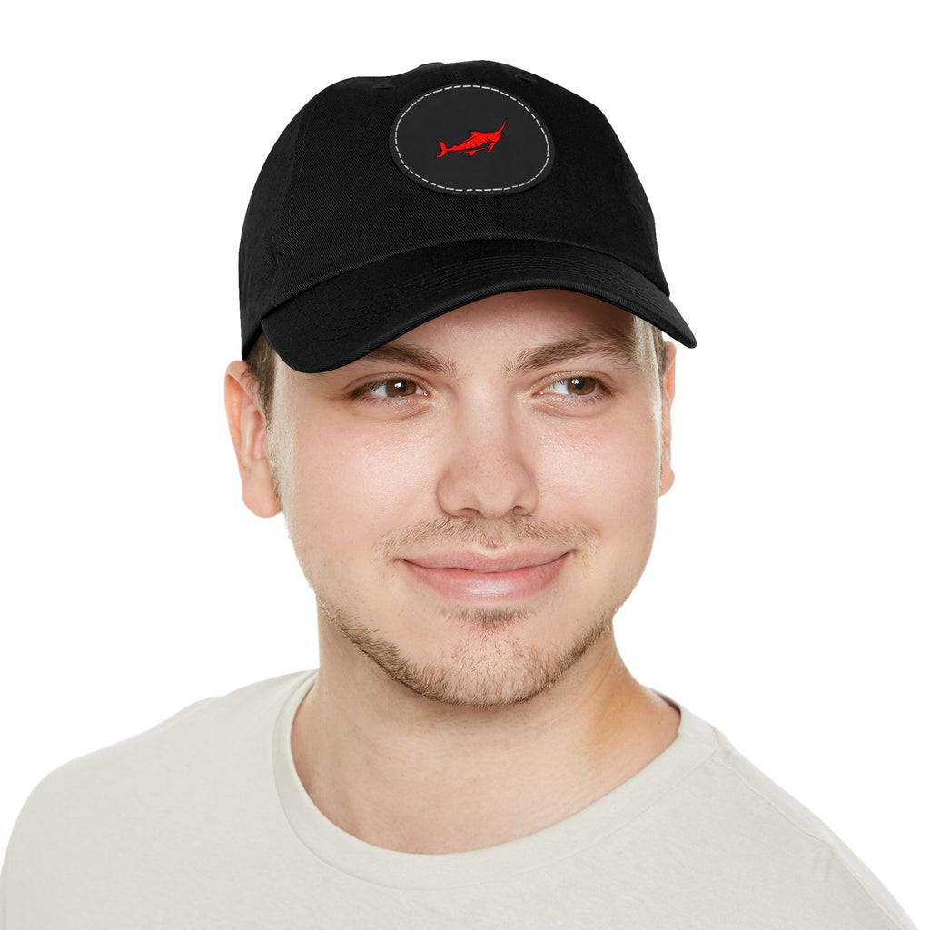 Stylish Leather Patch Dad Hat, Casual Cap for Everyday Wear