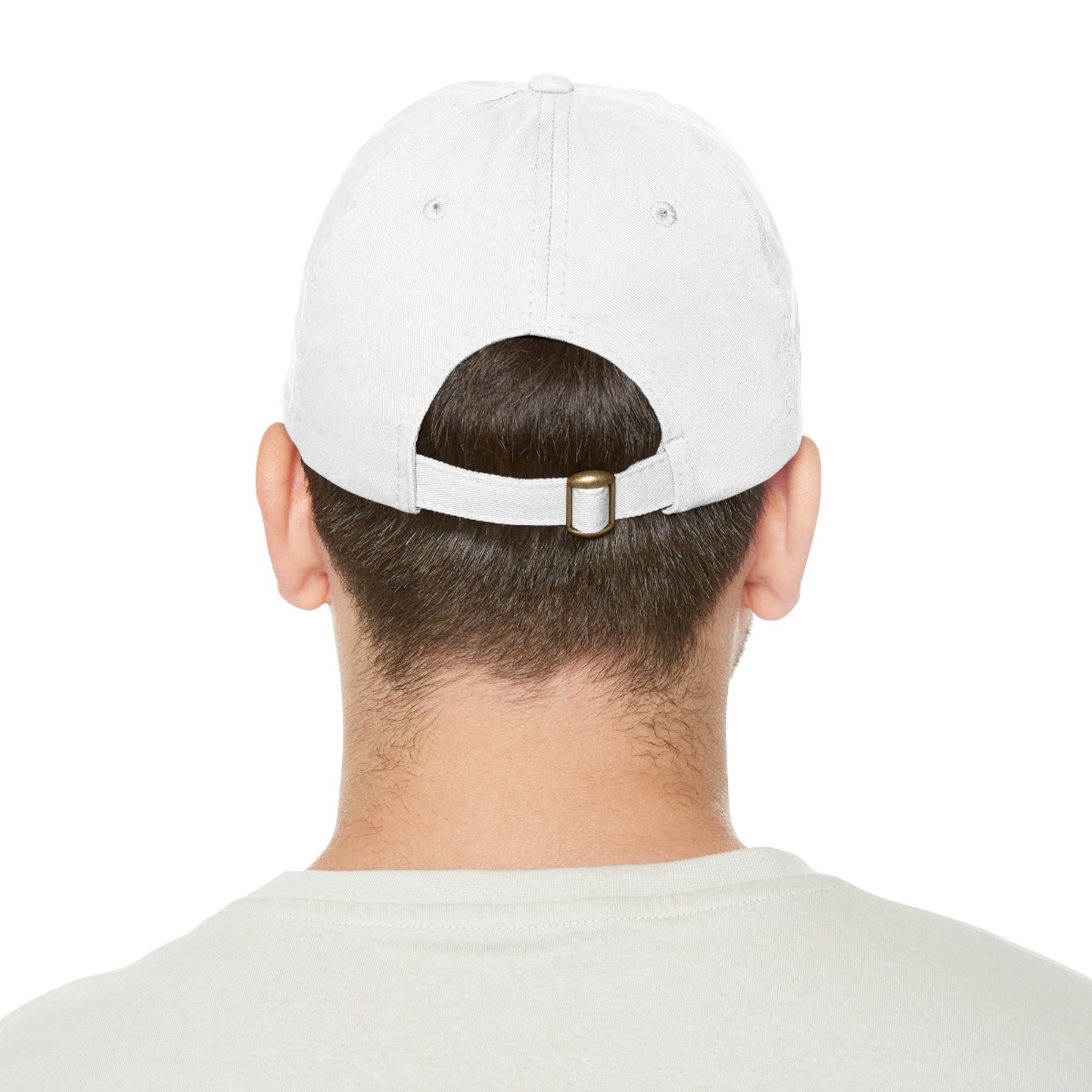 Stylish Leather Patch Dad Hat, Casual Cap for Everyday Wear