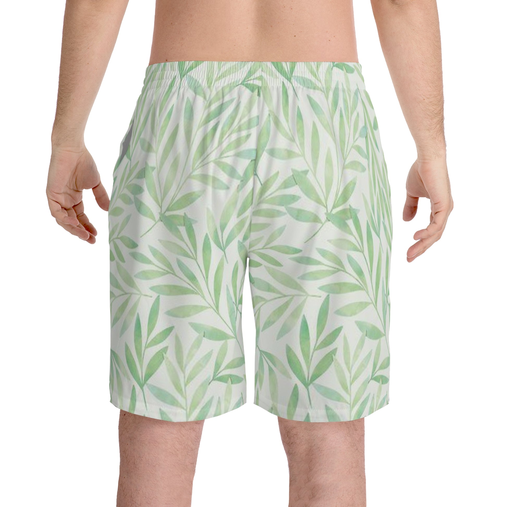 Men's Tropical Leaf Beach Shorts