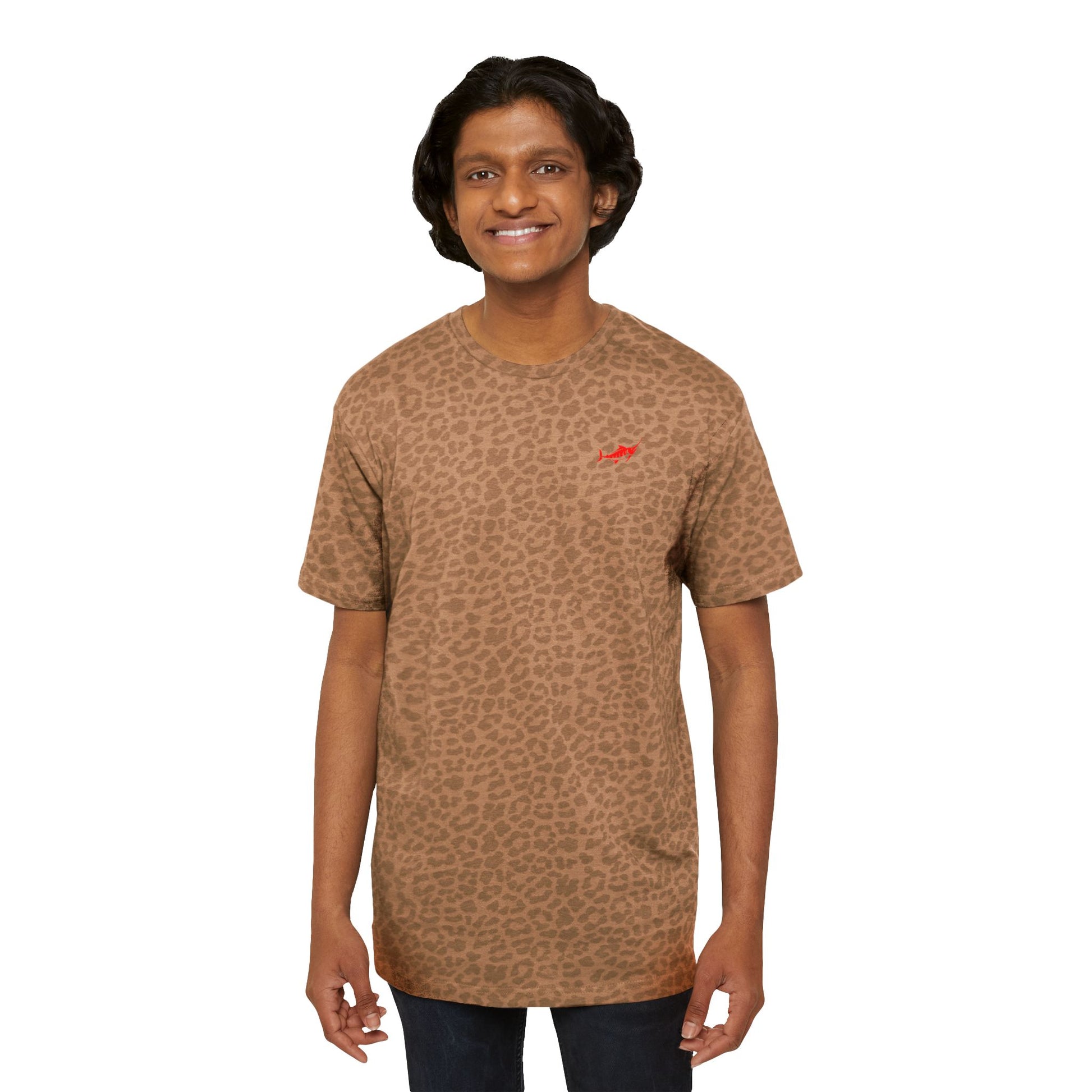 Leopard Men's Fine Jersey Tee - Perfect for Casual Wear and Everyday Style