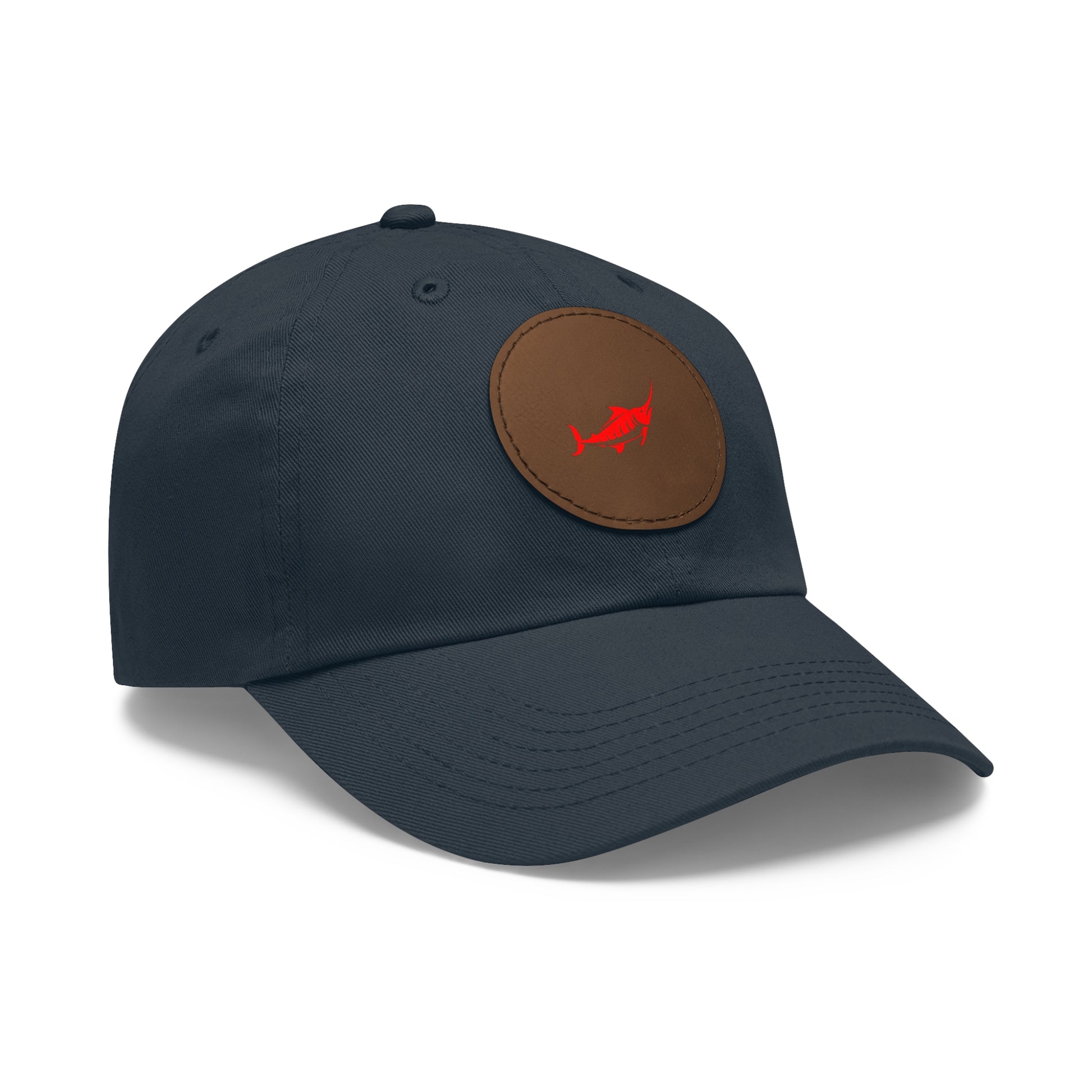 Stylish Leather Patch Dad Hat, Casual Cap for Everyday Wear