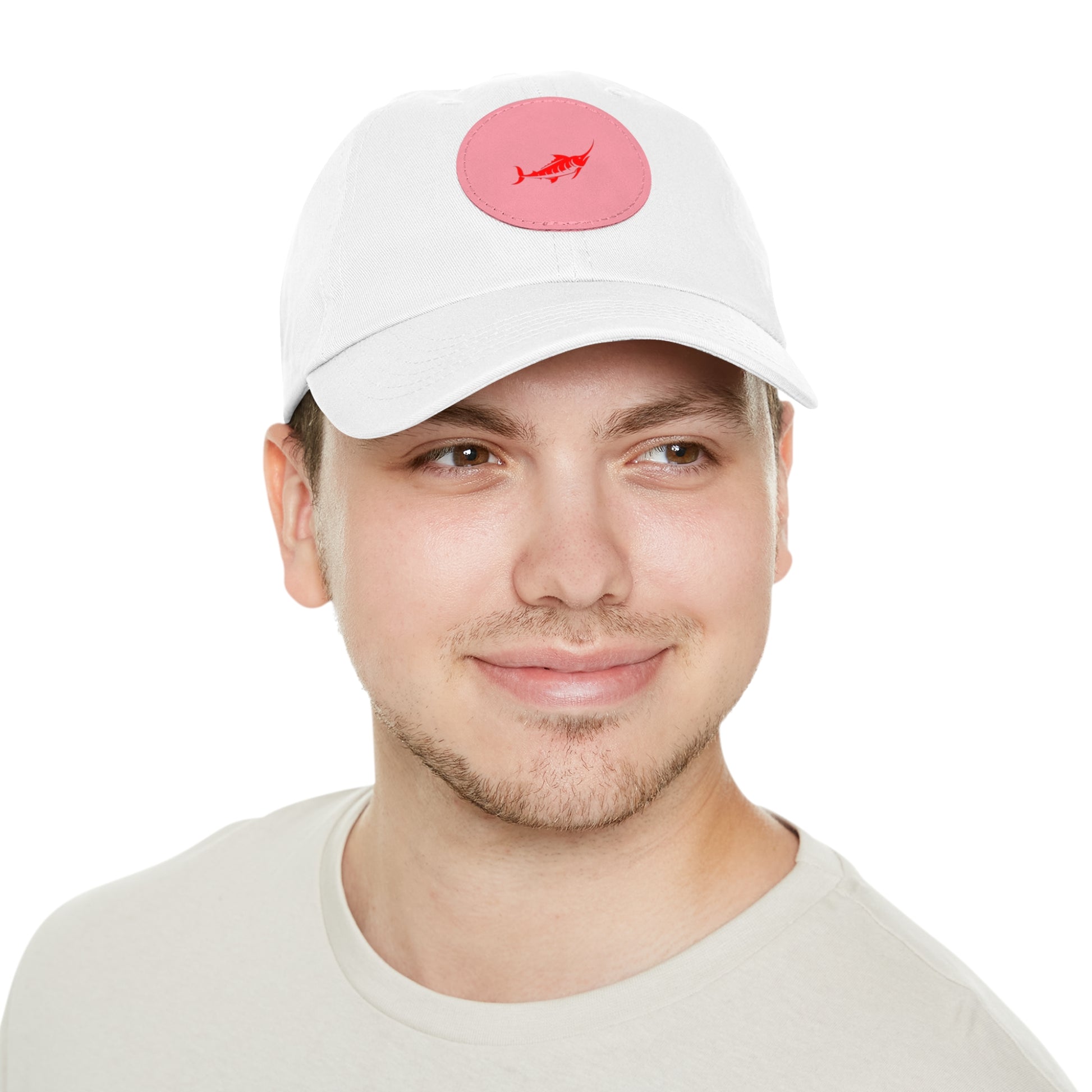 Stylish Leather Patch Dad Hat, Casual Cap for Everyday Wear