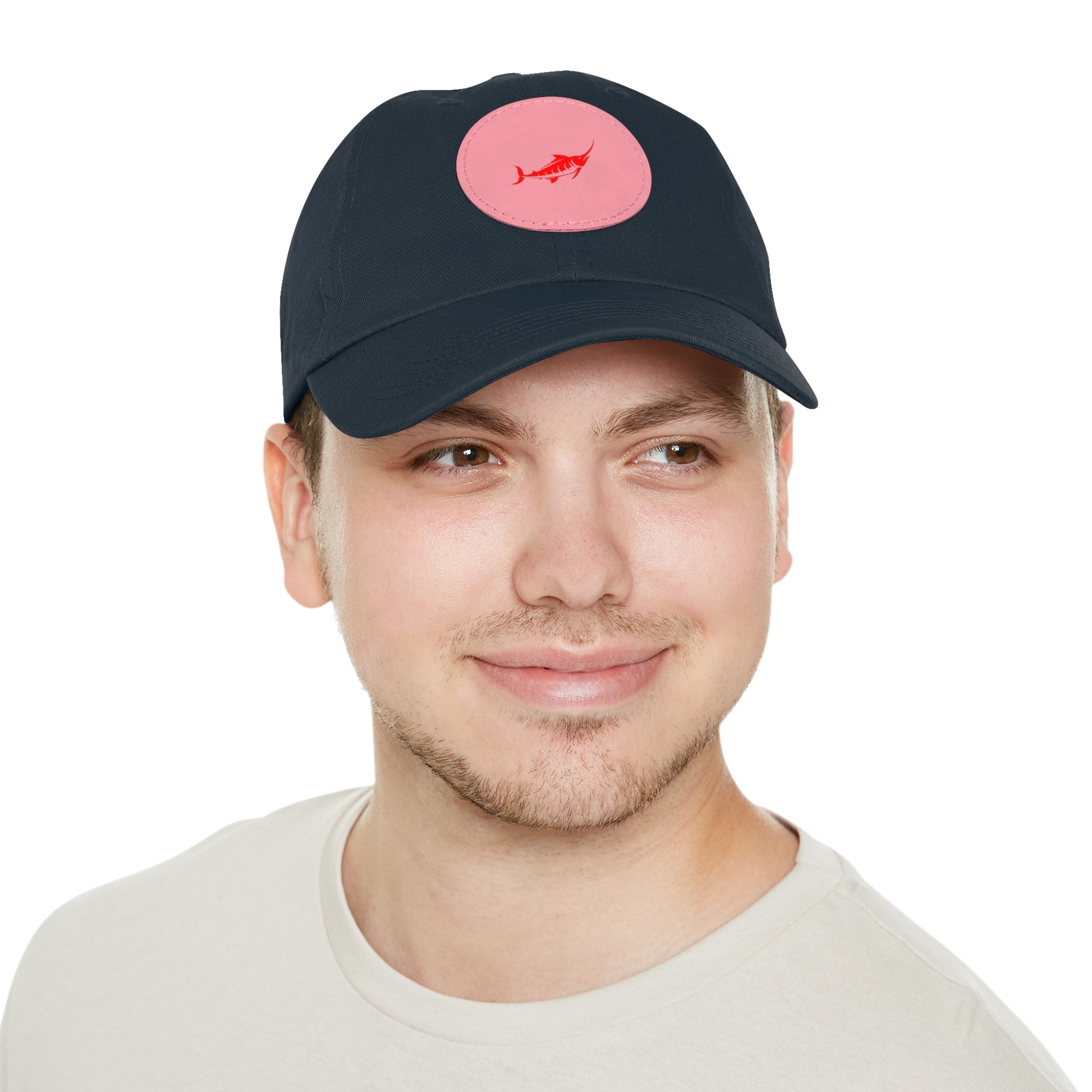 Stylish Leather Patch Dad Hat, Casual Cap for Everyday Wear