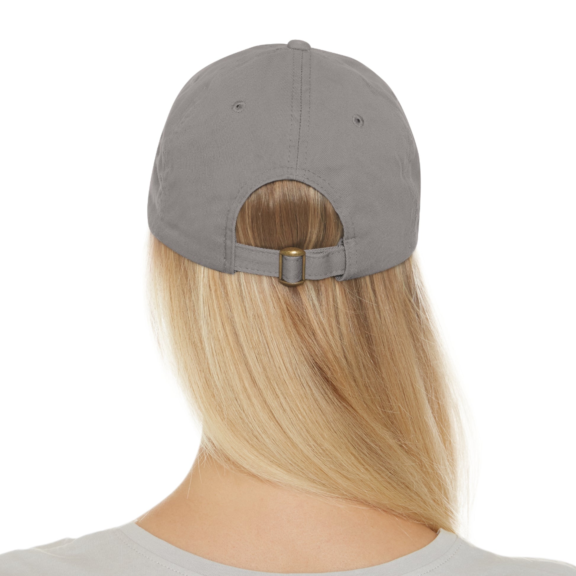 Stylish Leather Patch Dad Hat, Casual Cap for Everyday Wear