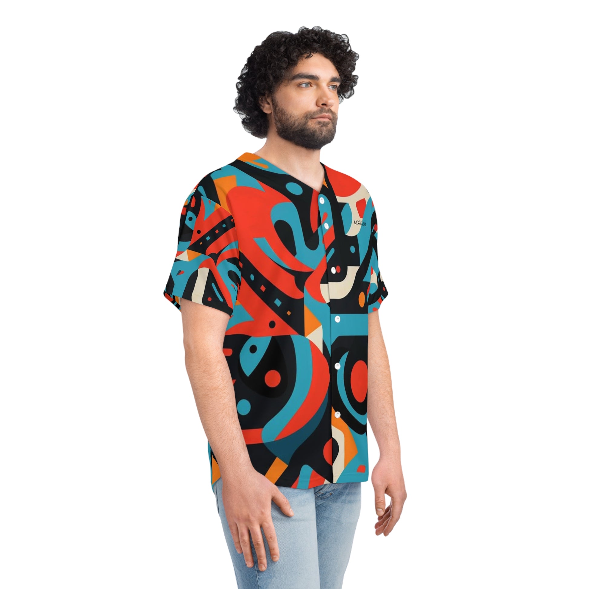 Vibrant Graphic Baseball Jersey