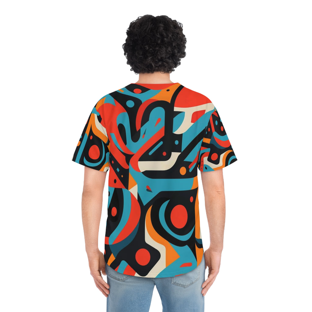 Vibrant Graphic Baseball Jersey